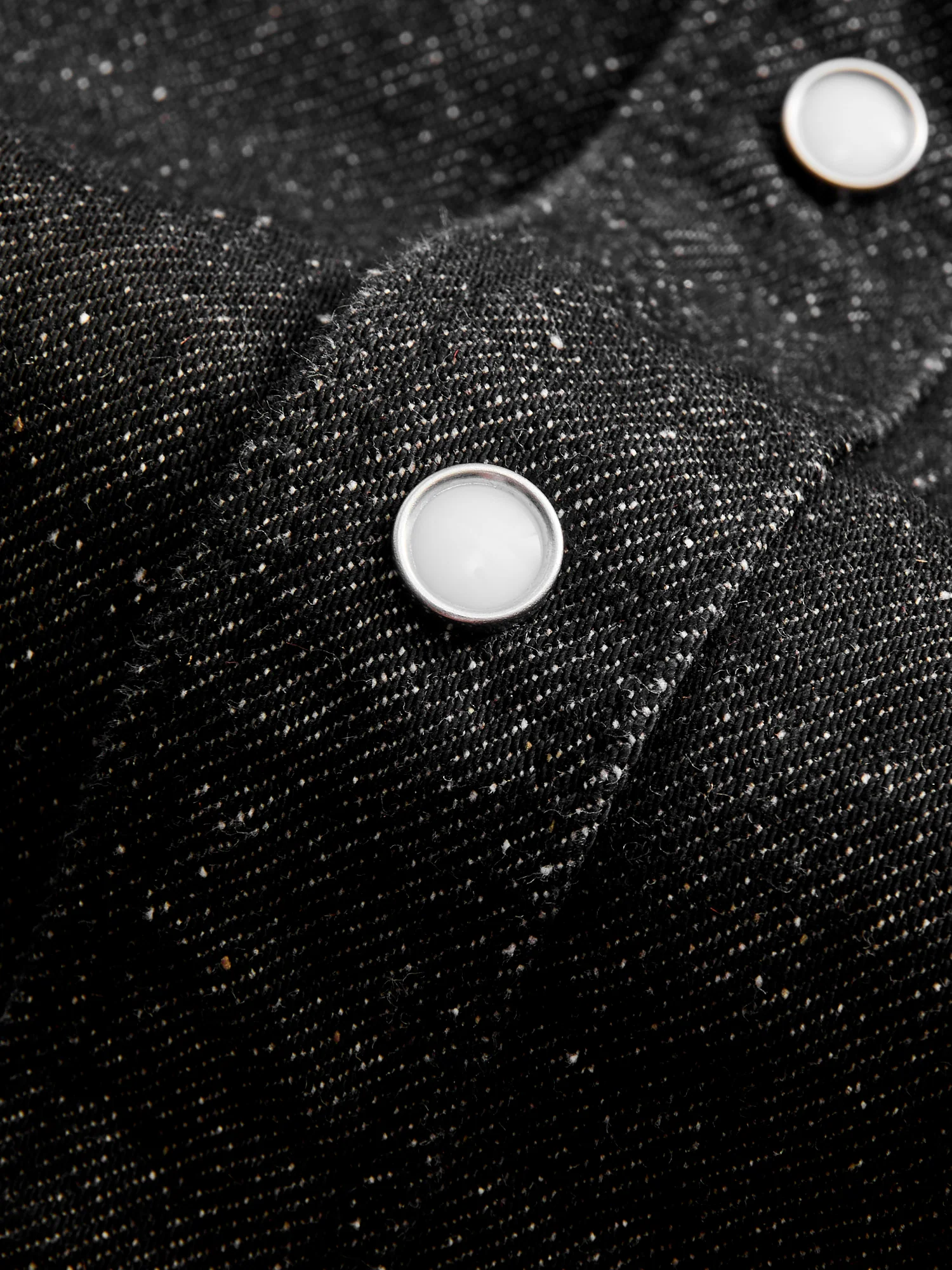 Modern Western Shirt in Black Nep Denim - Image 7