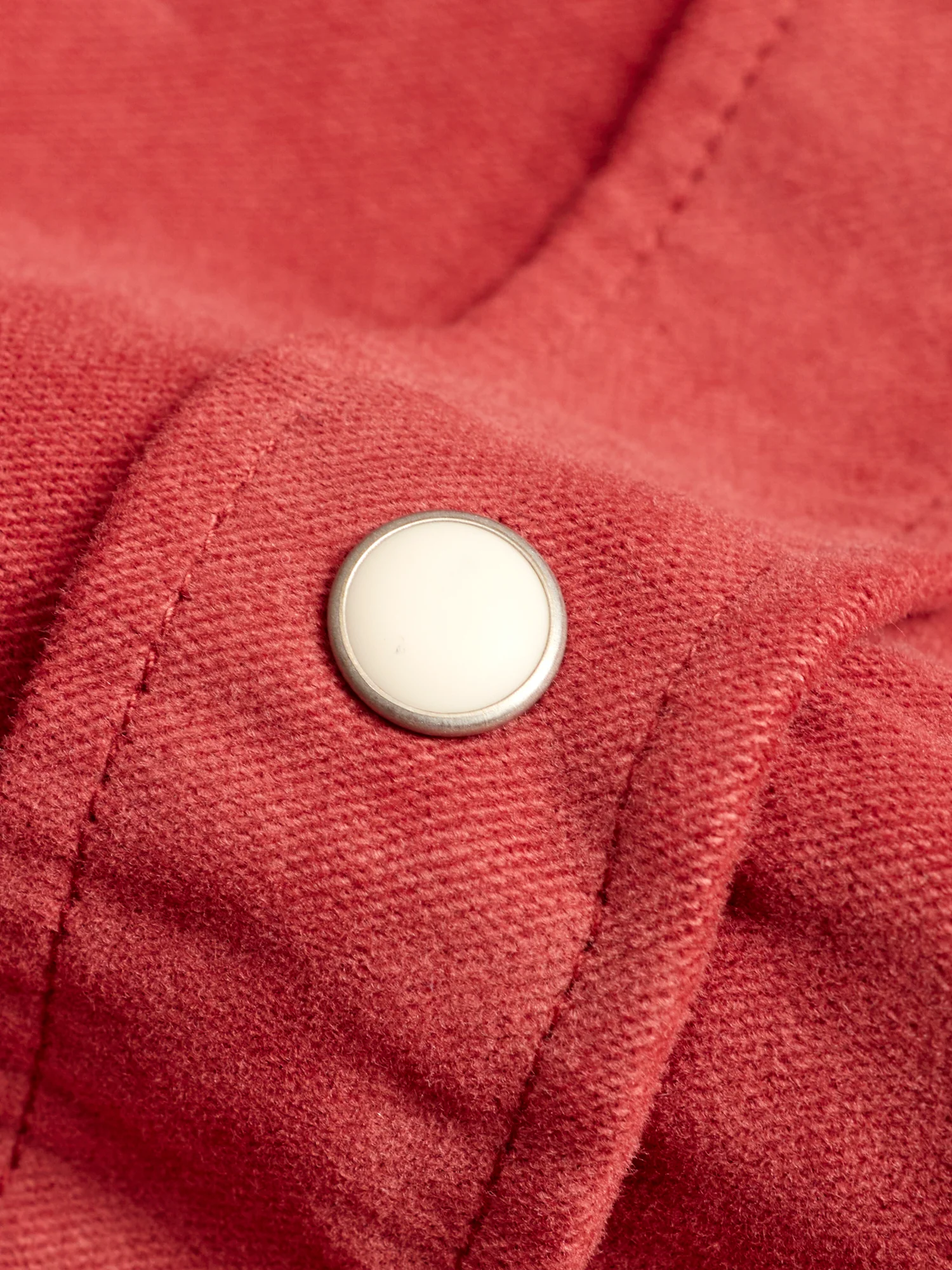 Moleskin Pearl Snap Shirt in Merlot - Image 5