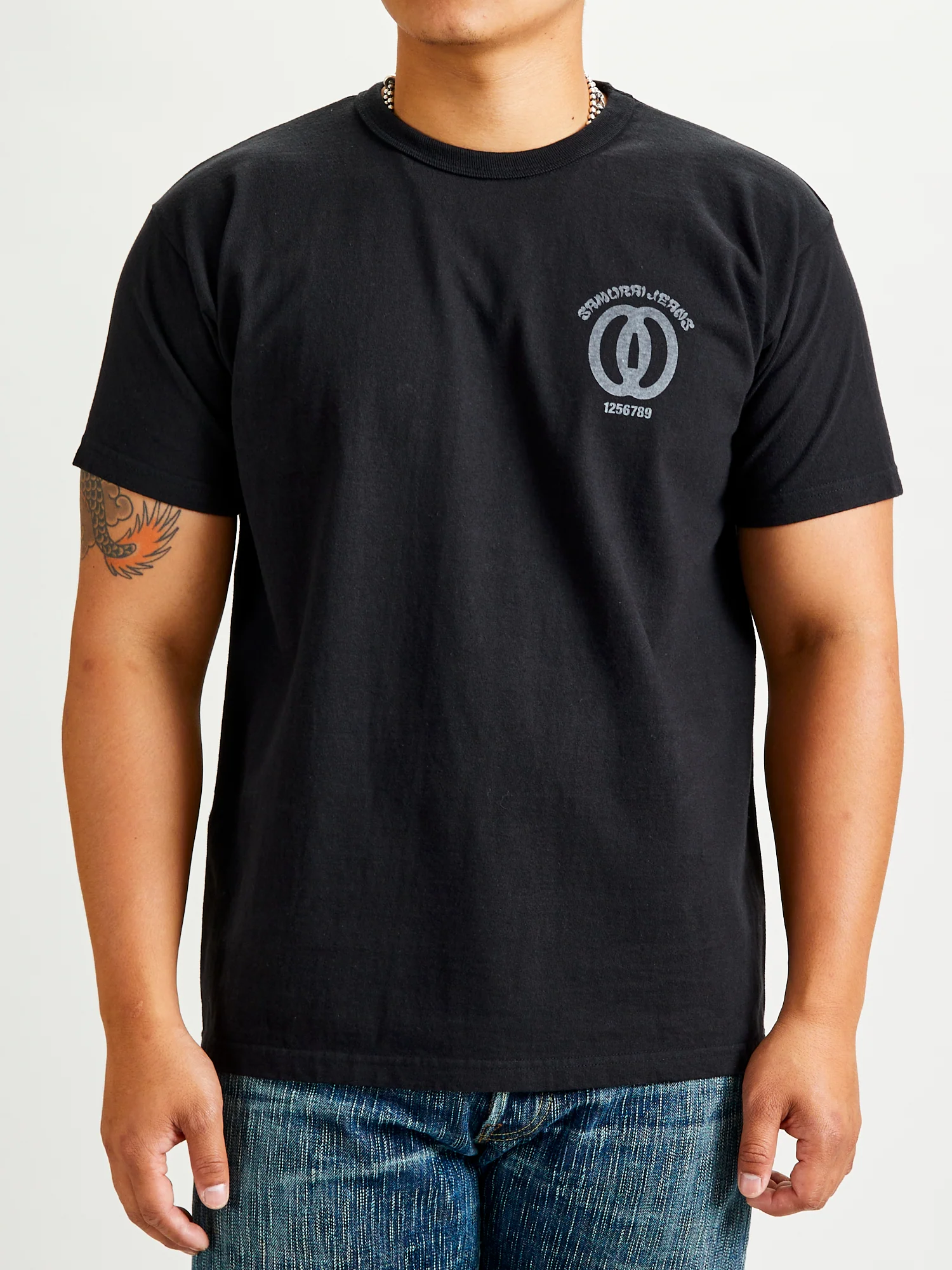 "Musashi" Heavyweight T-Shirt in Black - Image 3
