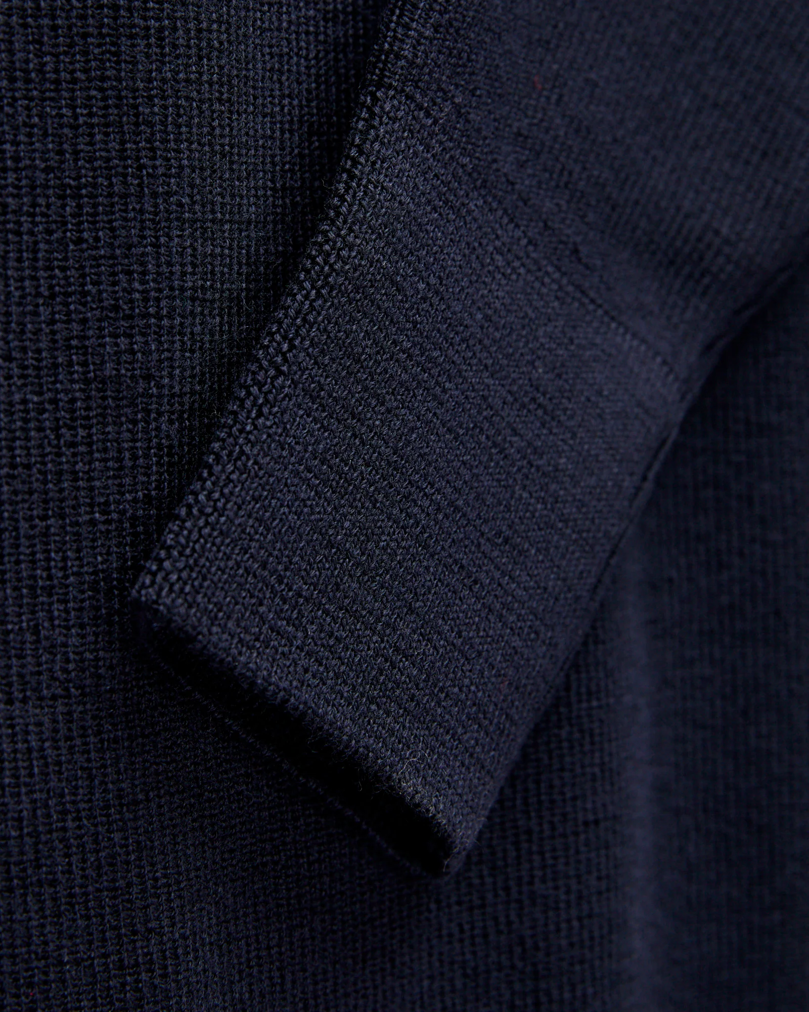 MWCC01 "Good Basics" Merino Wool Knit Sweater in Dark Navy - Image 4