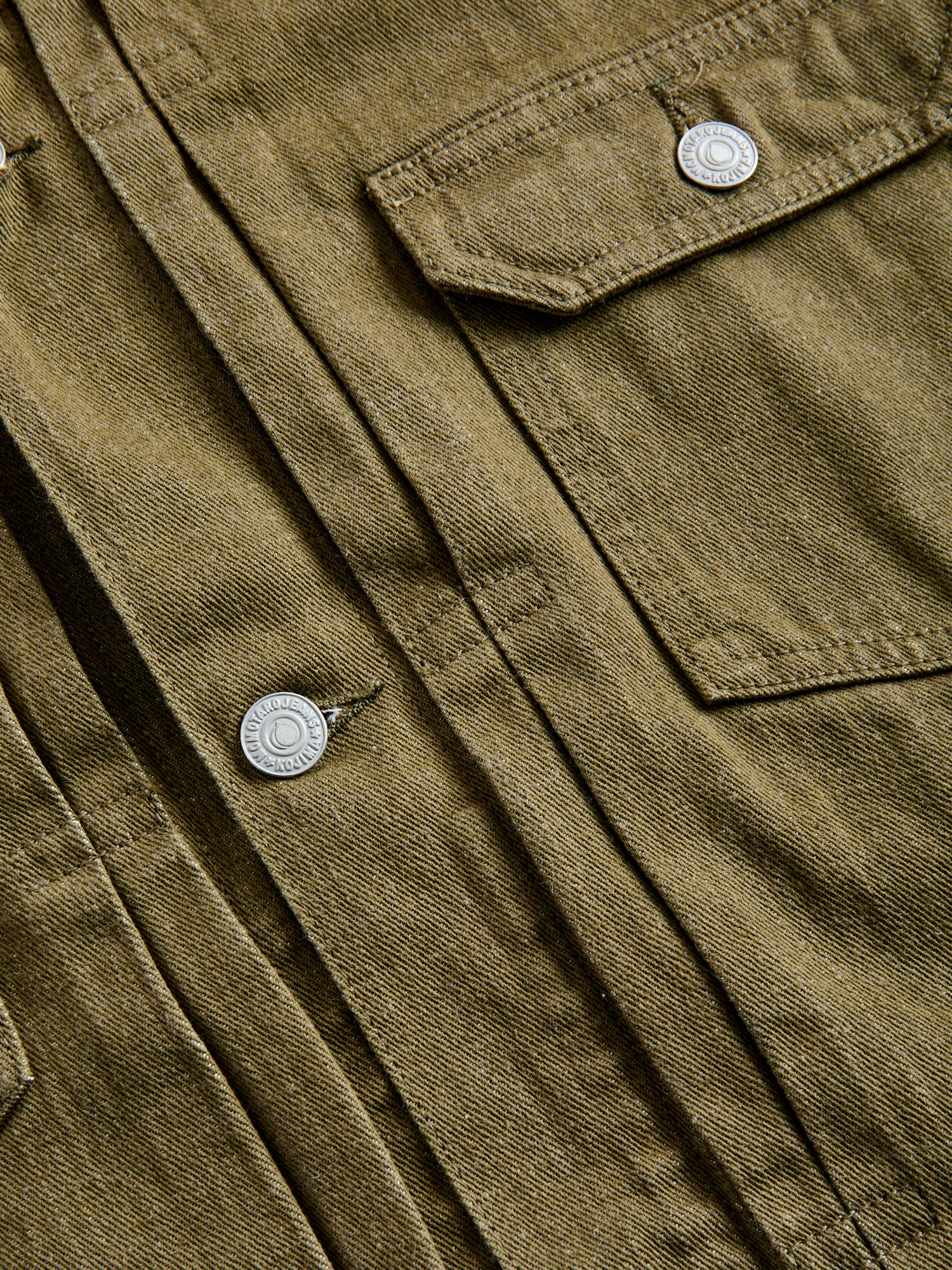 MXGJ1003 "British Army Green" 10.5oz Selvedge Denim Type-2 Jacket - Image 7