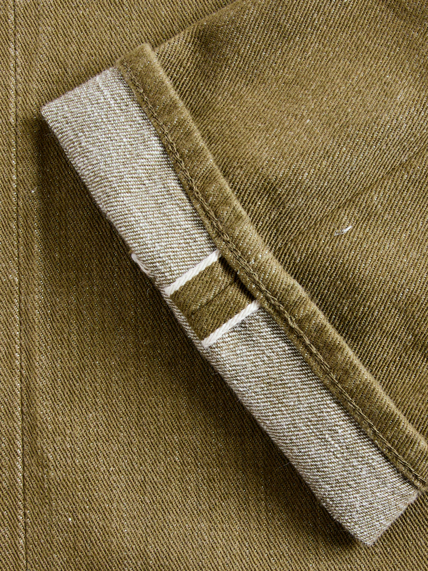 MXJE1207 "British Army Green" 10.5oz Selvedge Denim - Slim Tapered Fit - Image 11