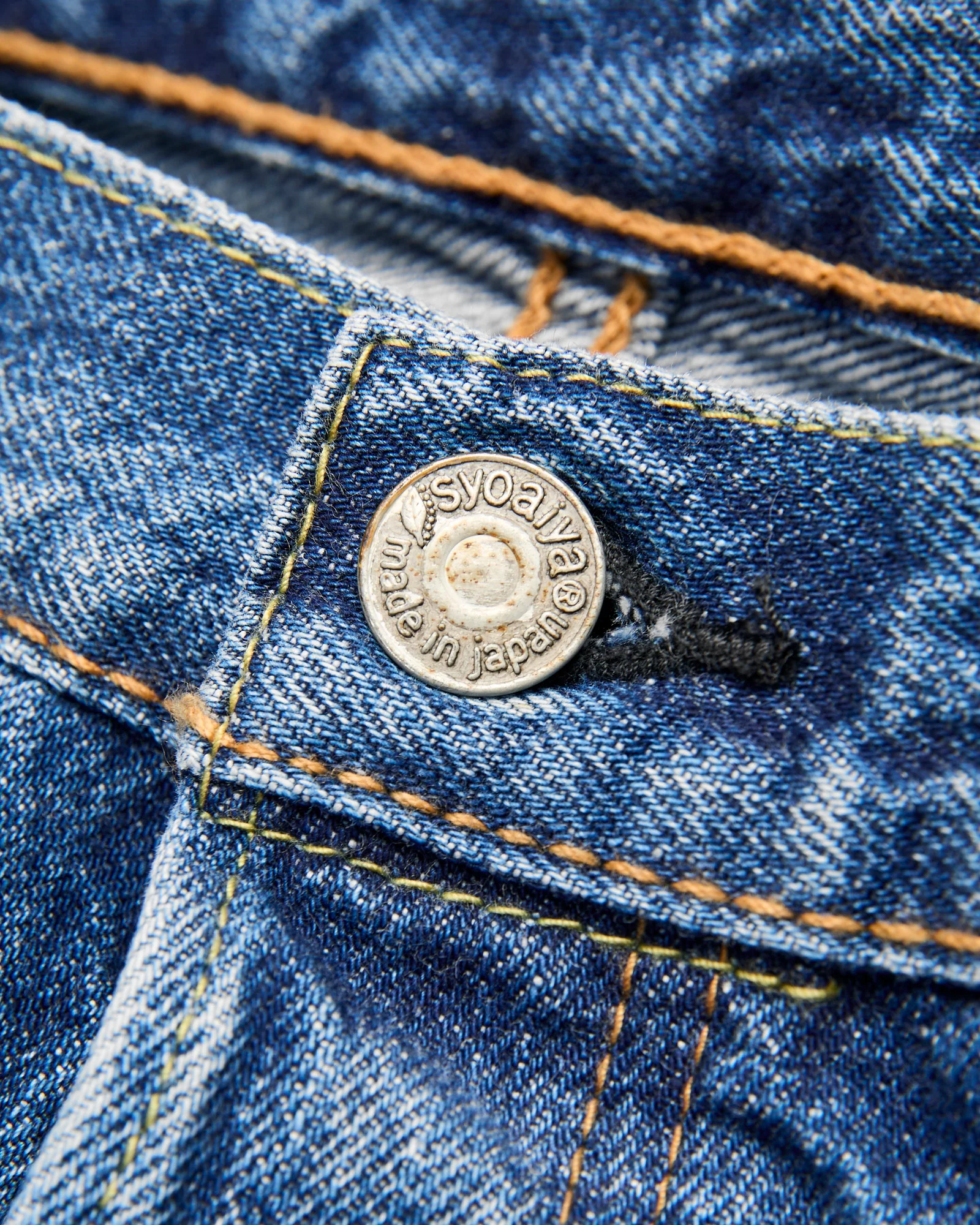 "Natural Used Indigo" 14oz Washed Selvedge Denim - Relaxed Tapered Fit - Image 6