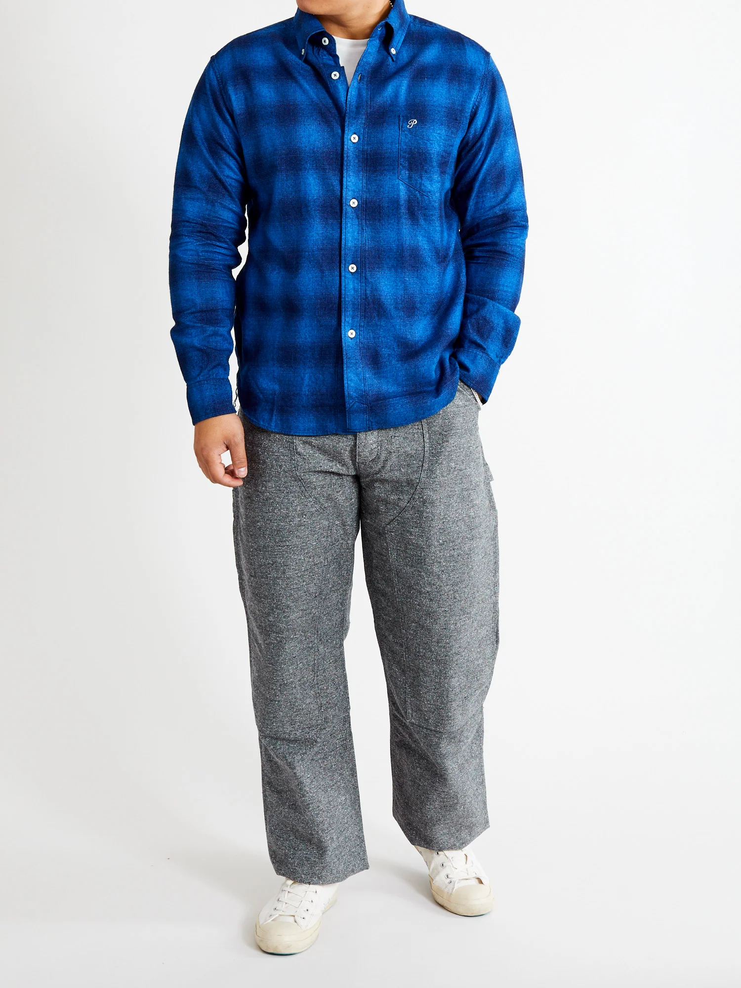 Nep Twill Carpenter Pants in Grey - Image 13