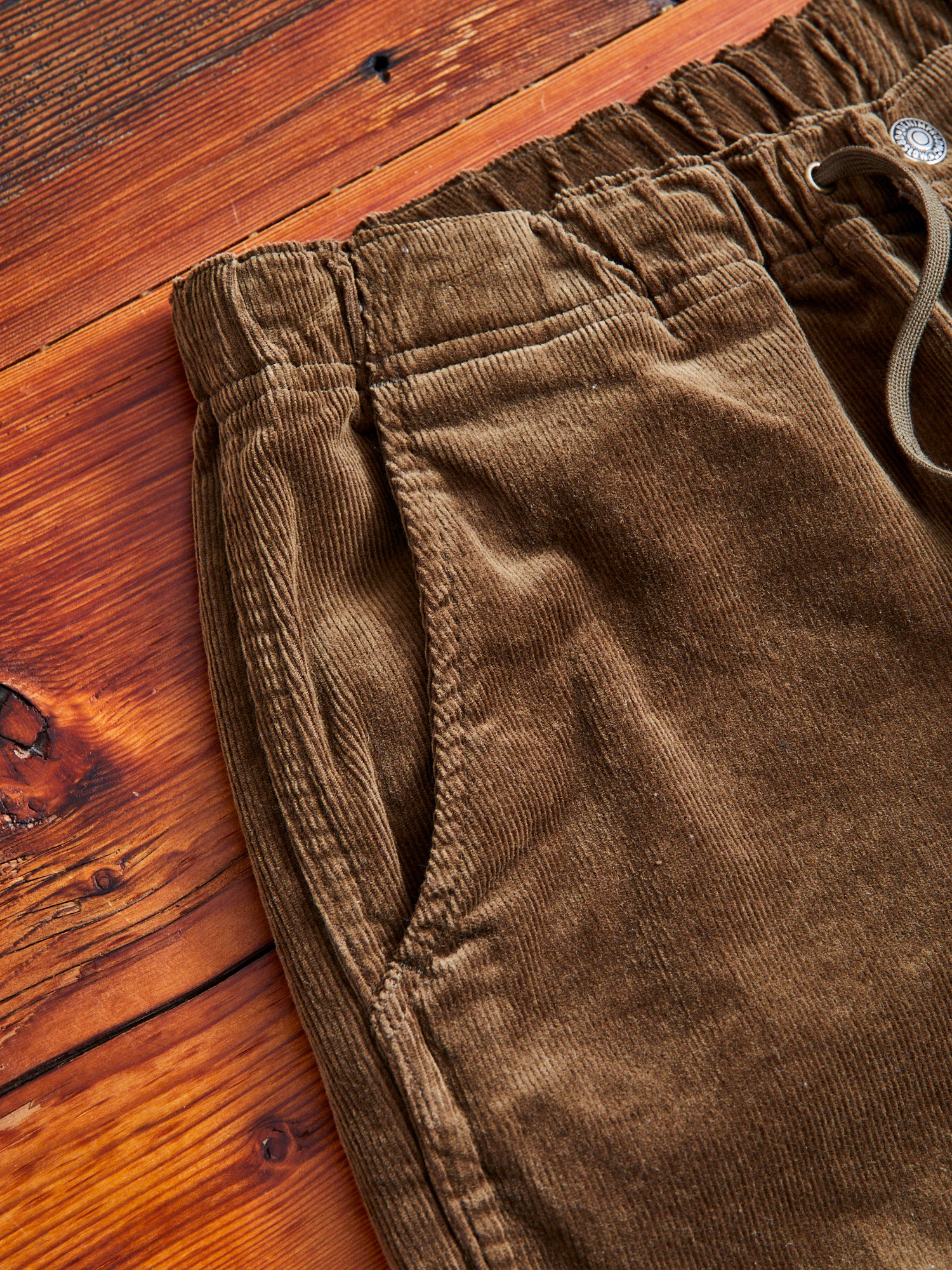 New Yorker Stretch Corduroy Pants in Brown - Image 4