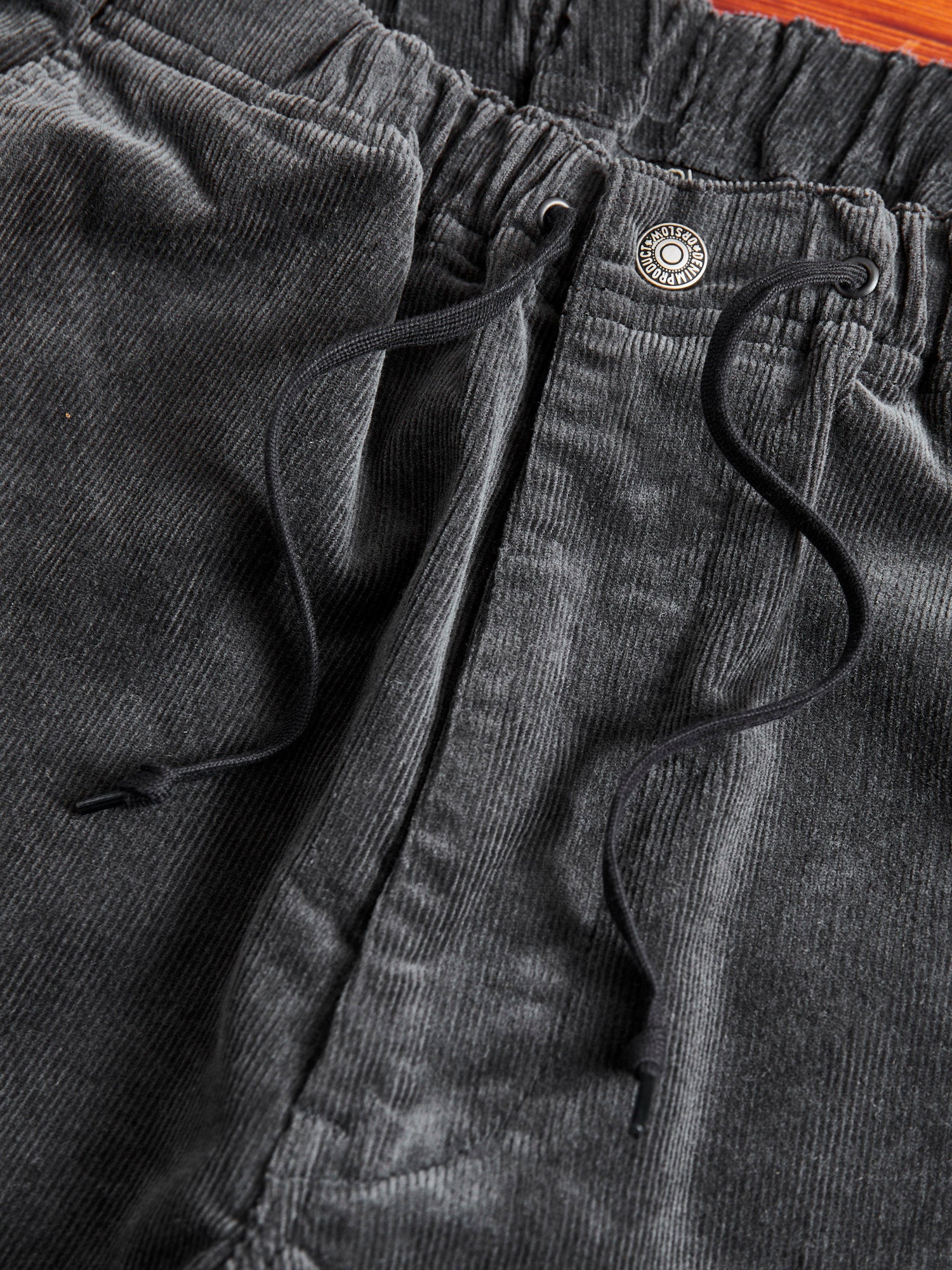 New Yorker Stretch Corduroy Pants in Charcoal Grey - Image 5