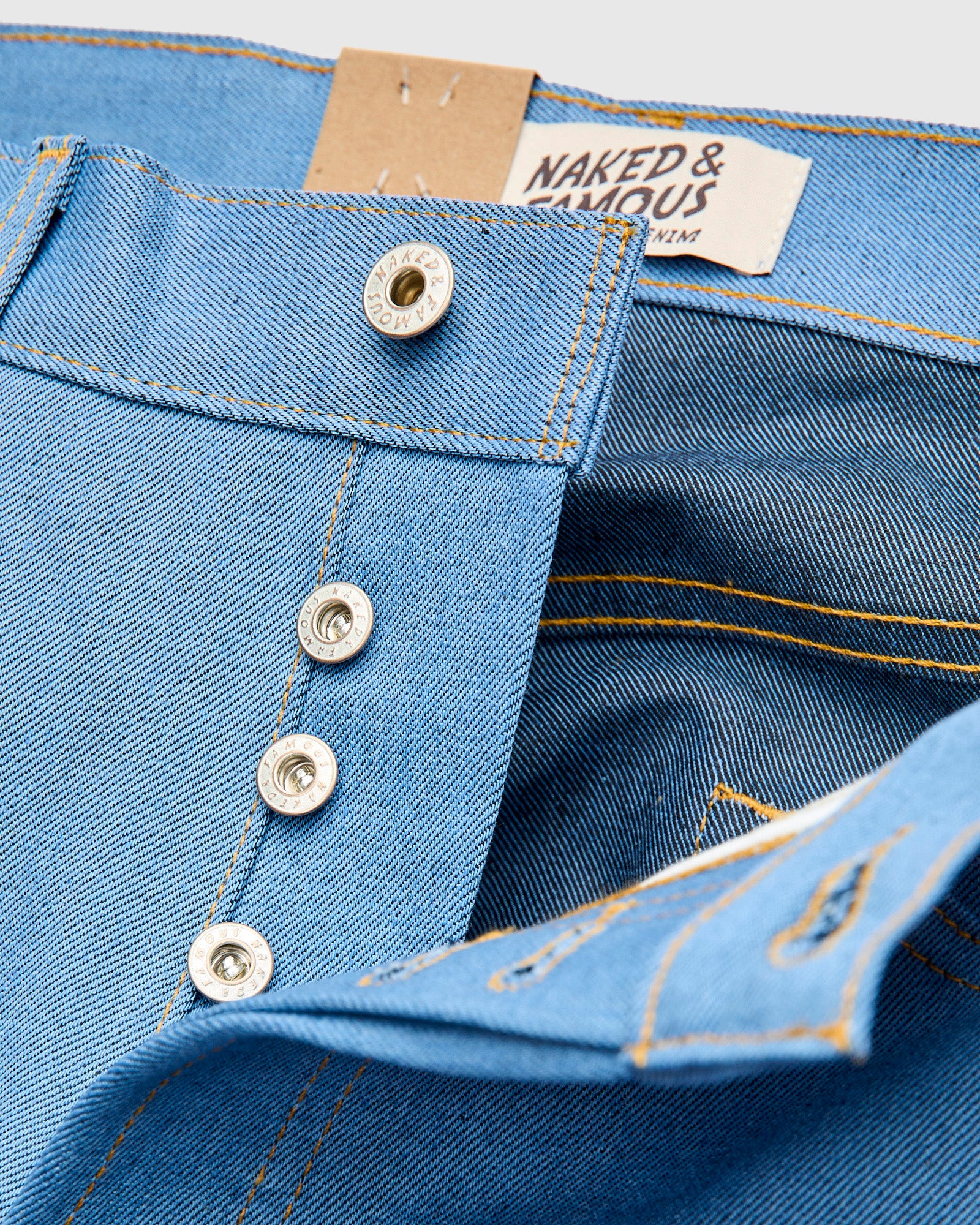 "Night Sky" 11oz Pale Indigo Selvedge Denim - Easy Guy Fit - Image 10