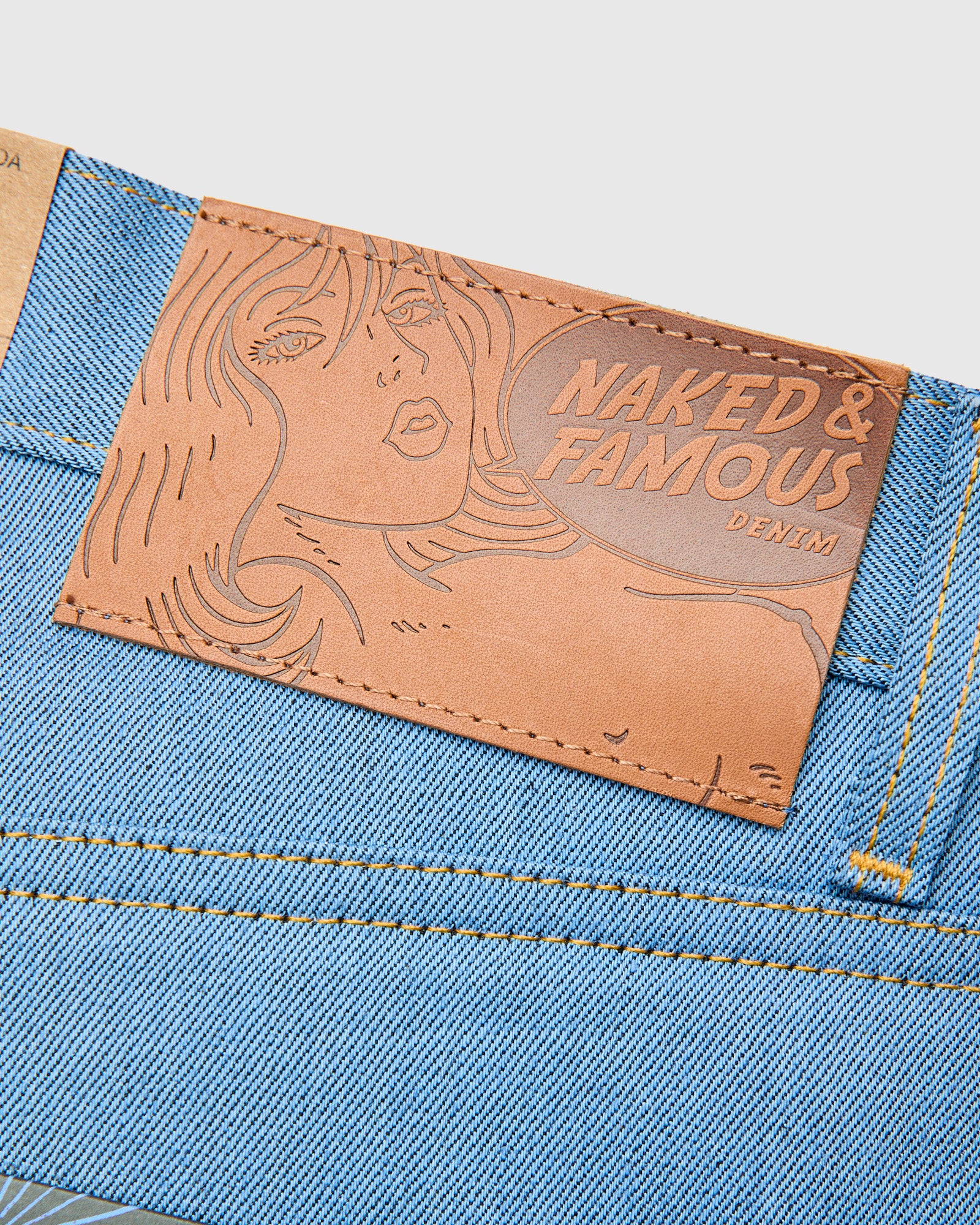 "Night Sky" 11oz Pale Indigo Selvedge Denim - Easy Guy Fit - Image 7