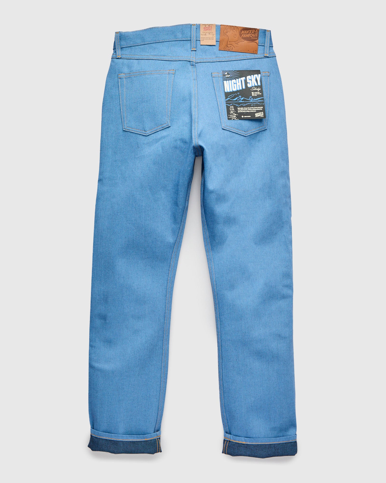 "Night Sky" 11oz Pale Indigo Selvedge Denim - True Guy Fit - Image 3