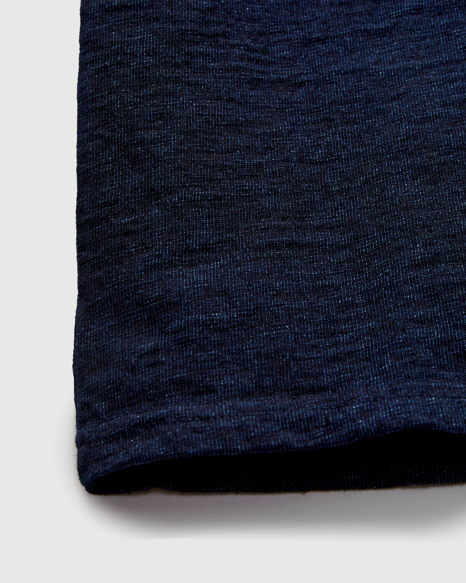 No. 7 Yarn Dyed Short Sleeve T-Shirt in Indigo - Image 6