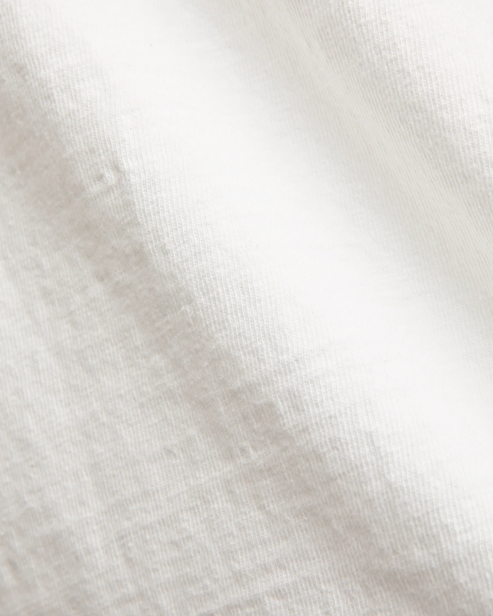 No. 8 Slub Nep Long Sleeve T-Shirt in White - Image 6
