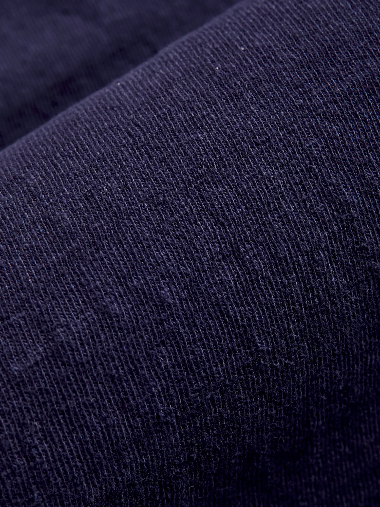 No. 8 Slub Nep Short Sleeve T-Shirt in Navy - Image 6