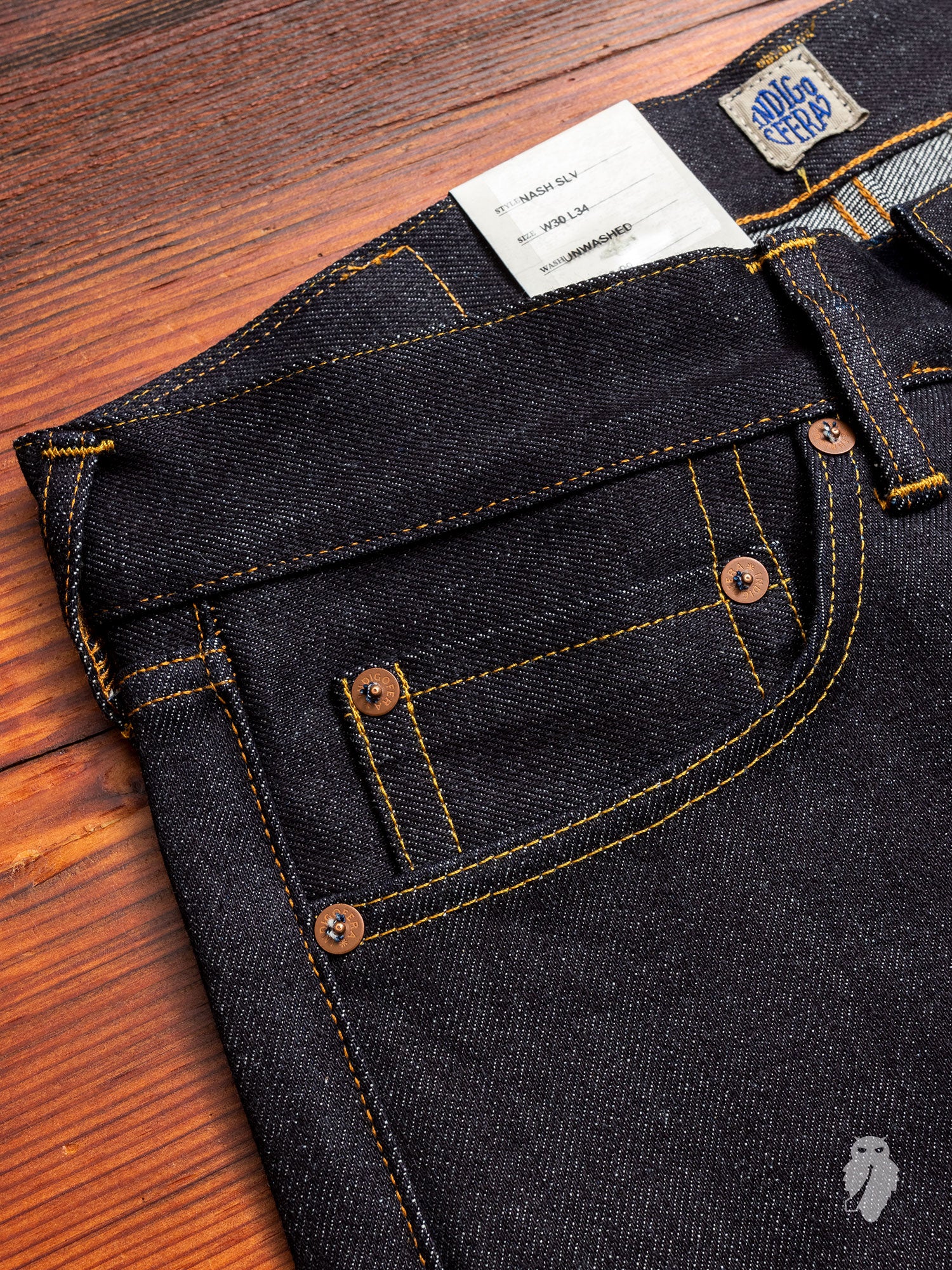 "No. 9" 14oz Selvedge Denim - Nash Tapered - Image 5