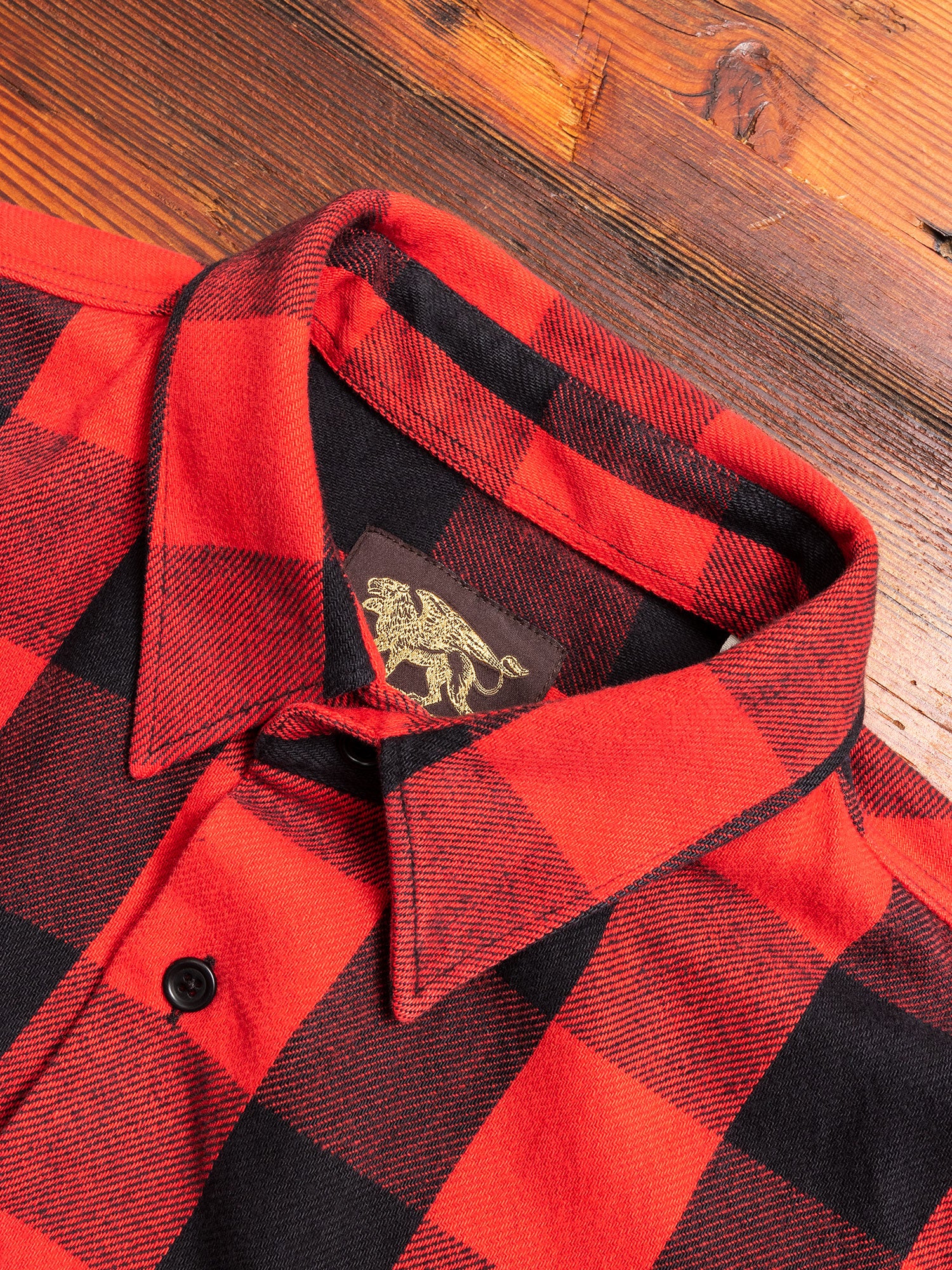 Norris Selvedge Flannel in Red - Image 2