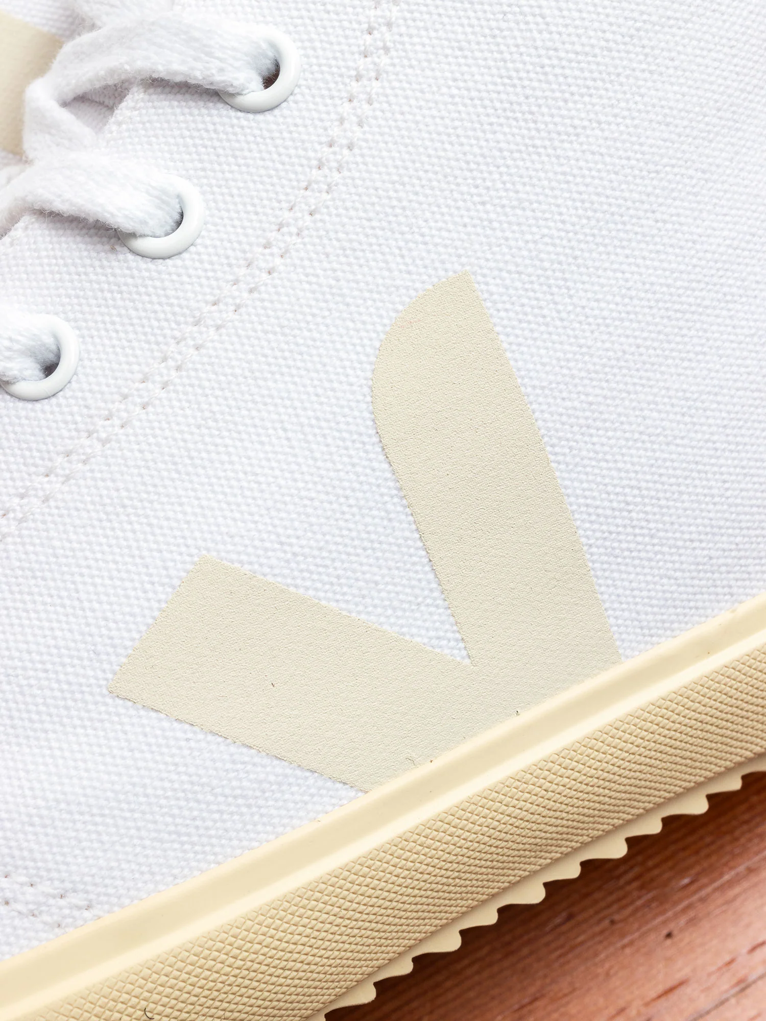 Nova HT Canvas Sneaker in White Butter-Sole - Image 5