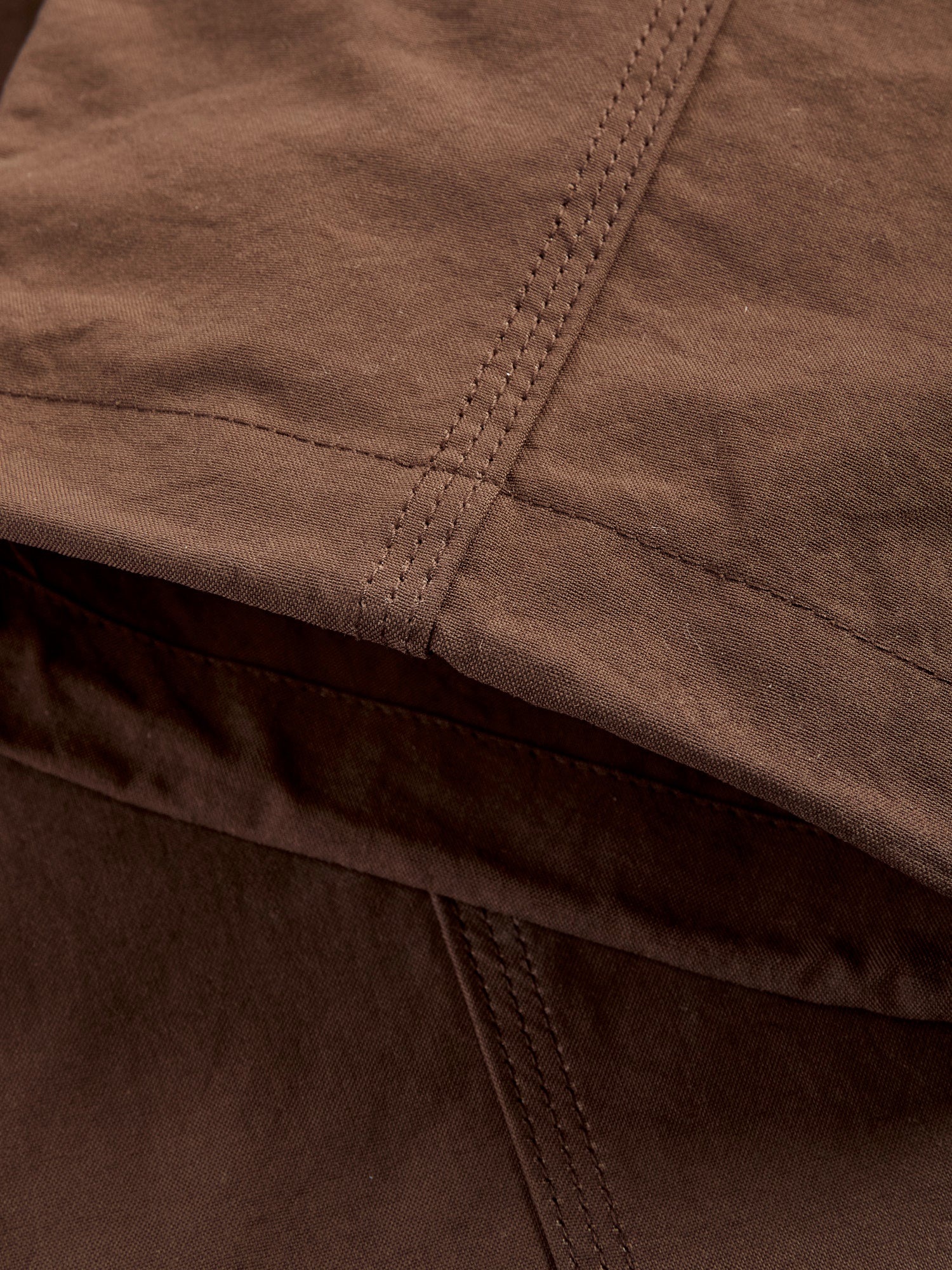 Nylon Oxford Belted C.S Pant in Brown - Image 8