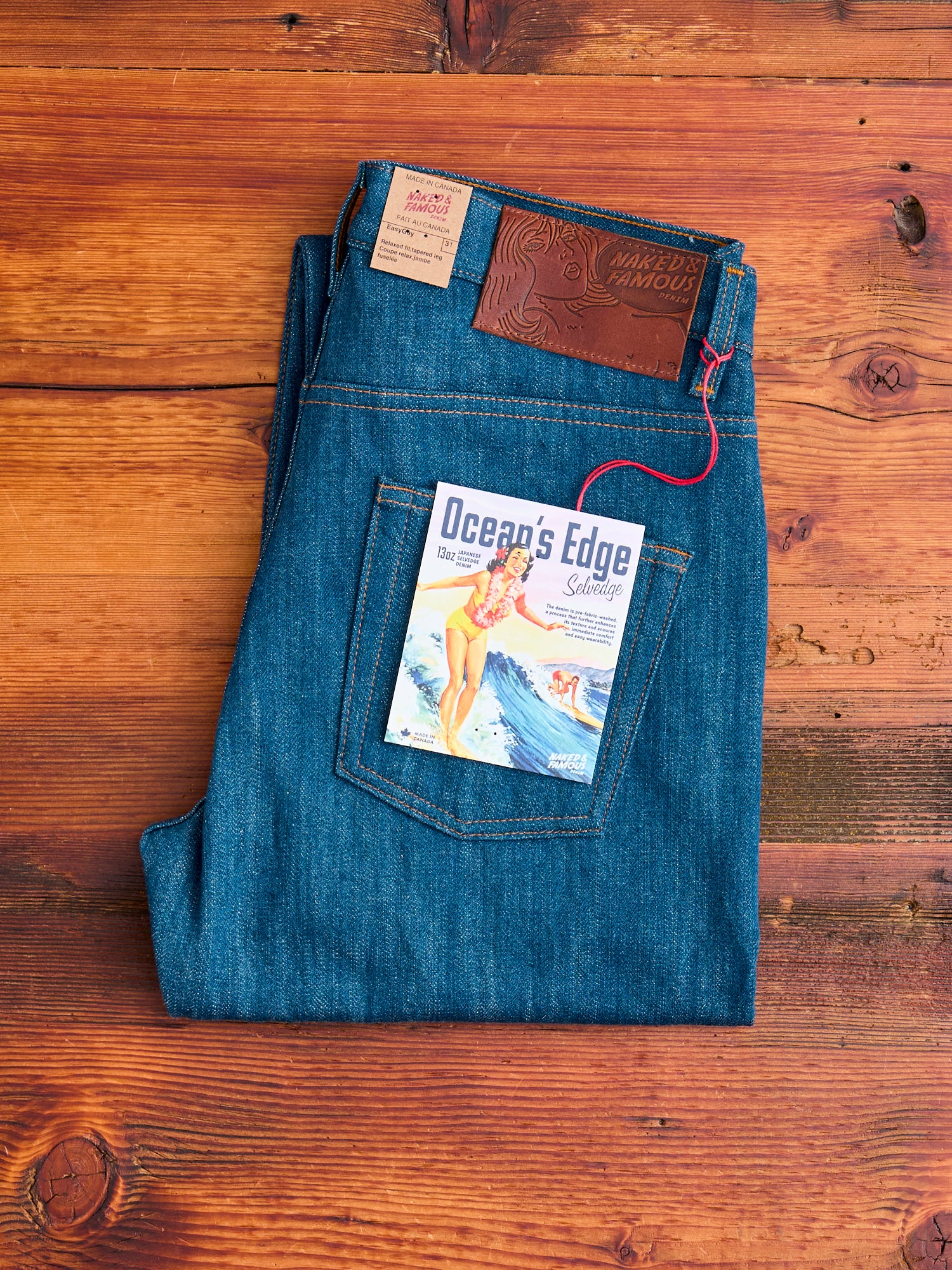 "Ocean's Edge" 13oz Selvedge Denim - Easy Guy Fit - Image 2