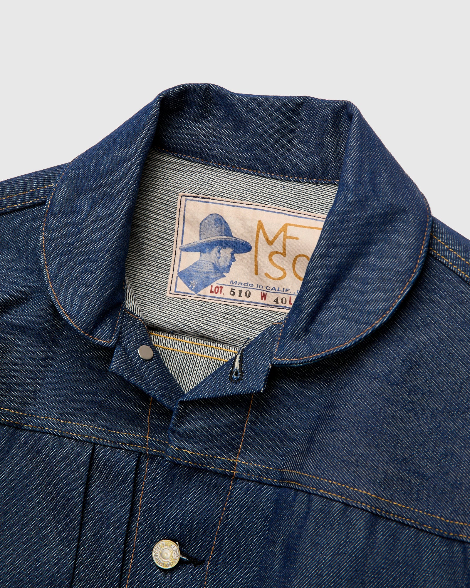 "OG23" Ranch Blouse in 12.75oz Cone Denim - Image 4