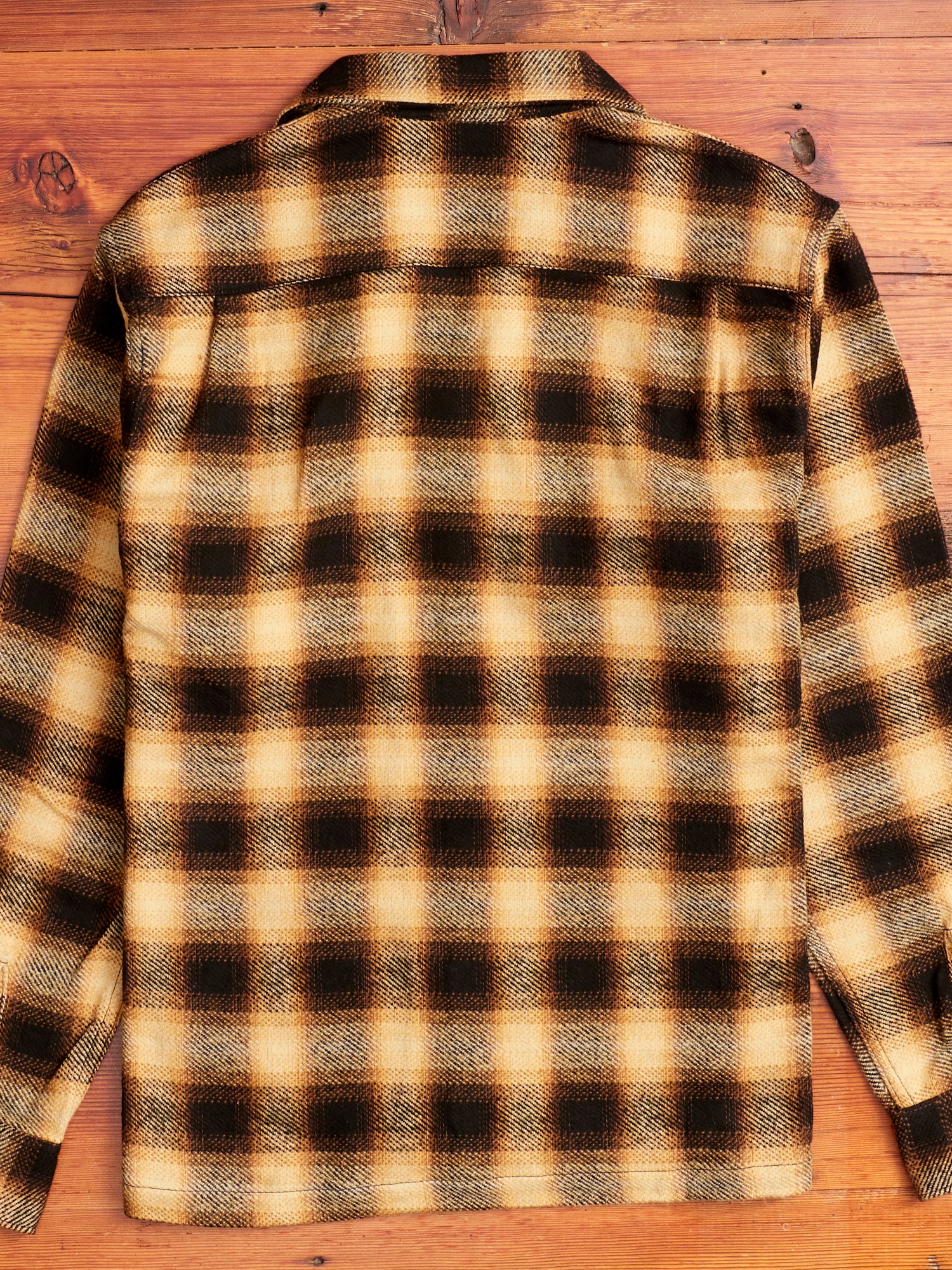 Ombre Open Collar Shirt in Yellow - Image 9