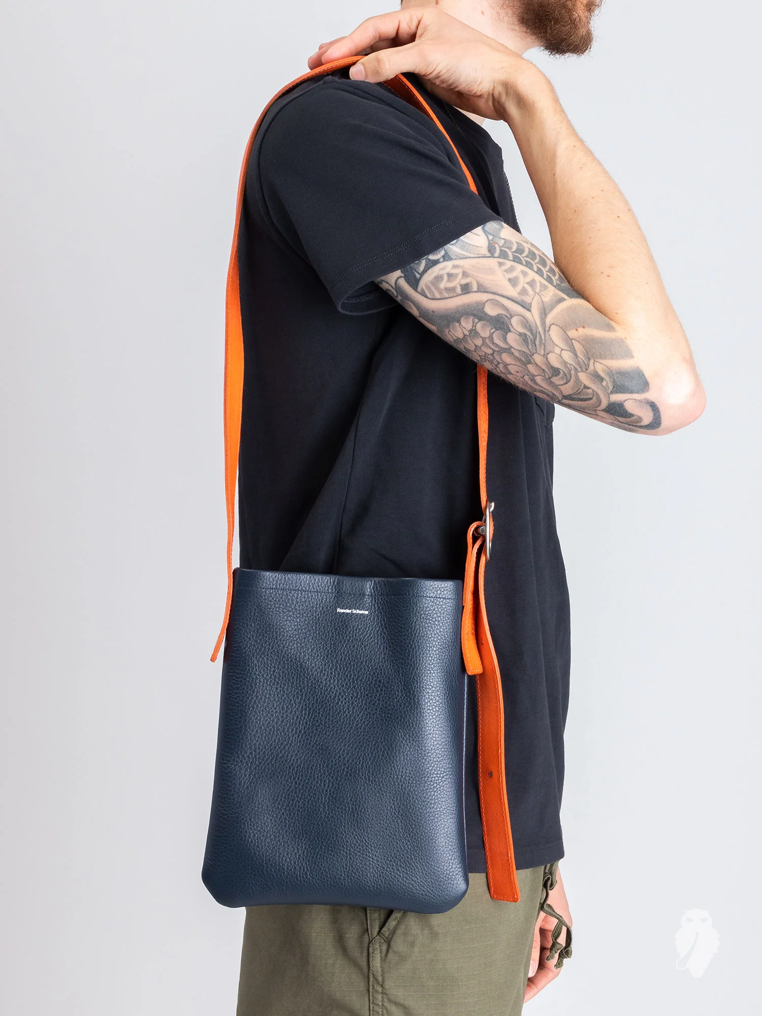 One Side Belt Bag Small in Navy - Image 2