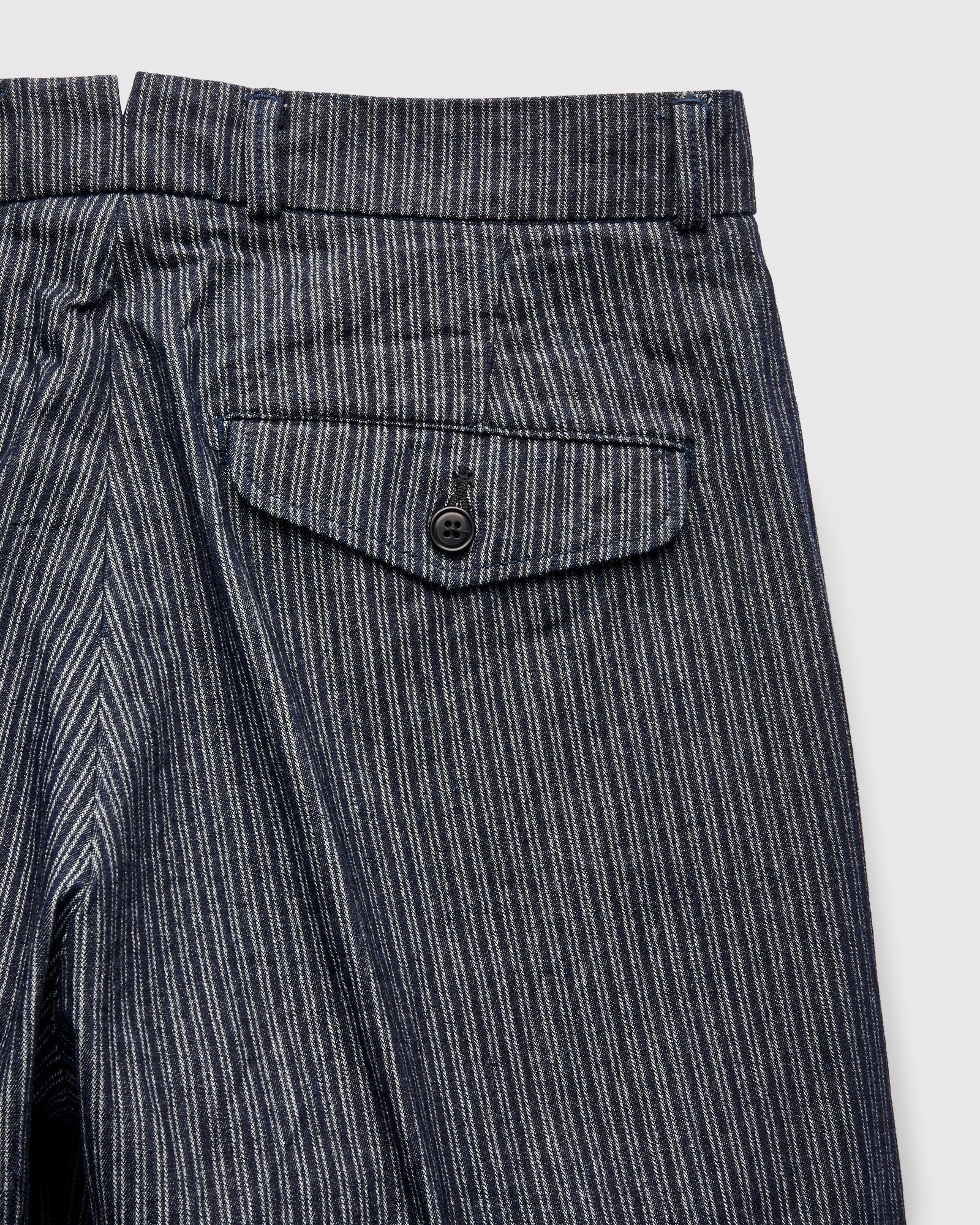 OR-1123 Tailor Work Trousers in Indigo Stripe - Image 3