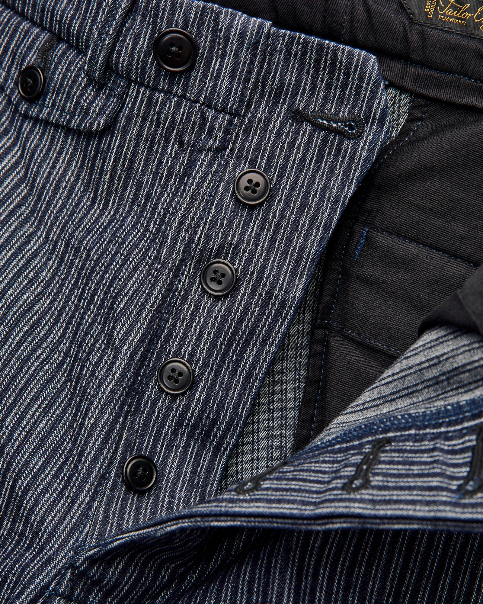 OR-1123 Tailor Work Trousers in Indigo Stripe - Image 6