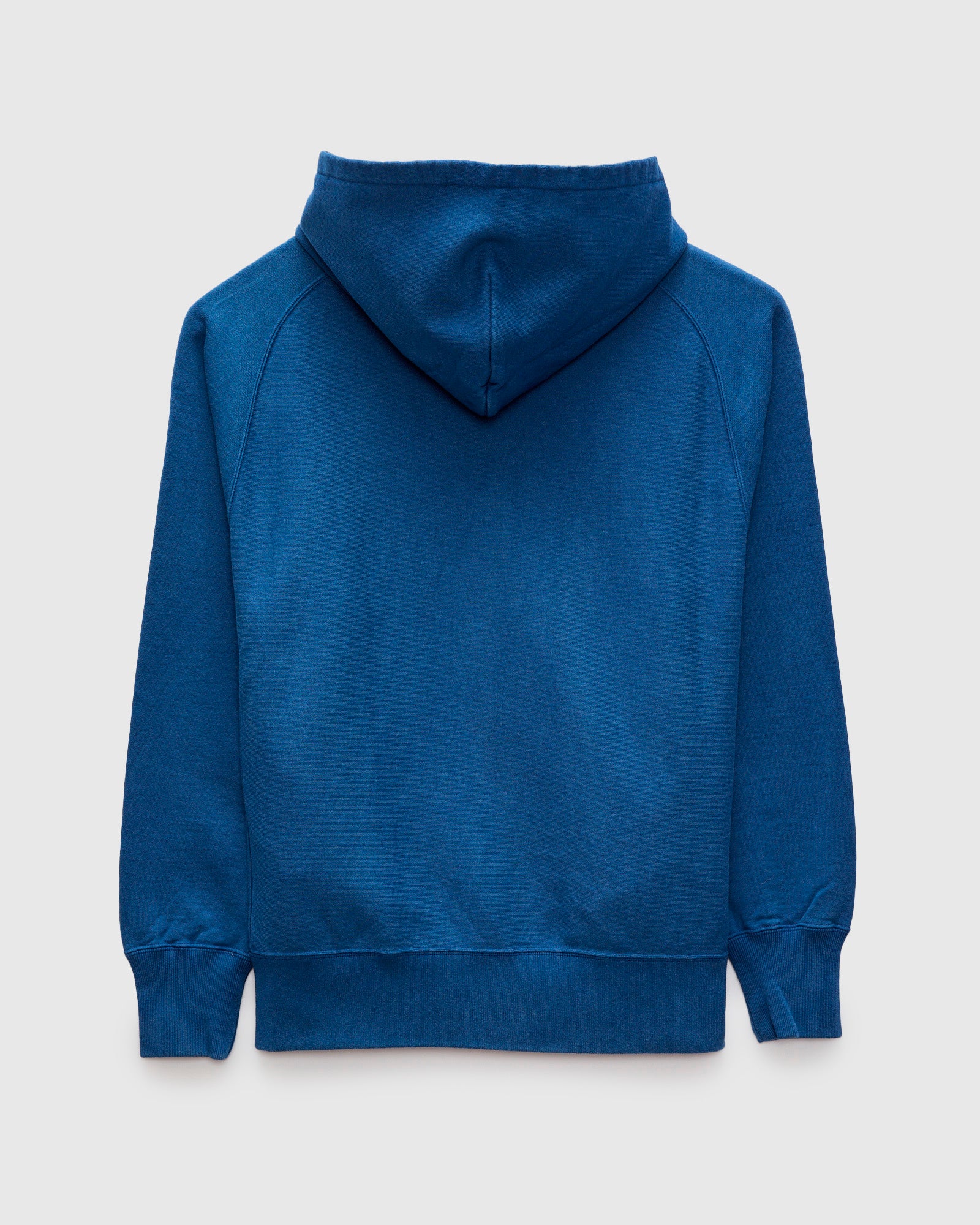 Organic Hand-Dyed Zip Hoodie in Blue - Image 2