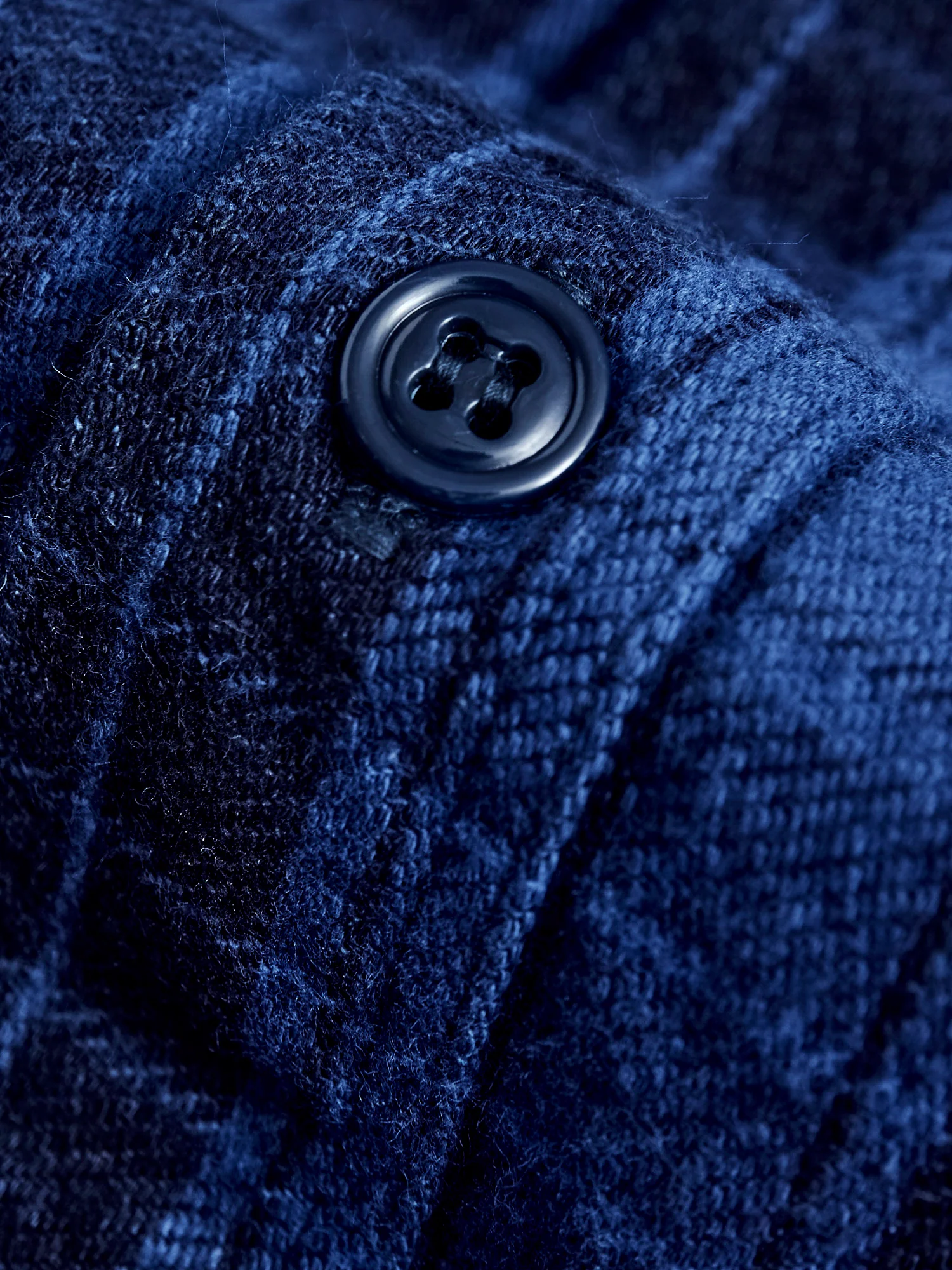Original Twill Check Flannel Shirt in Indigo - Image 5