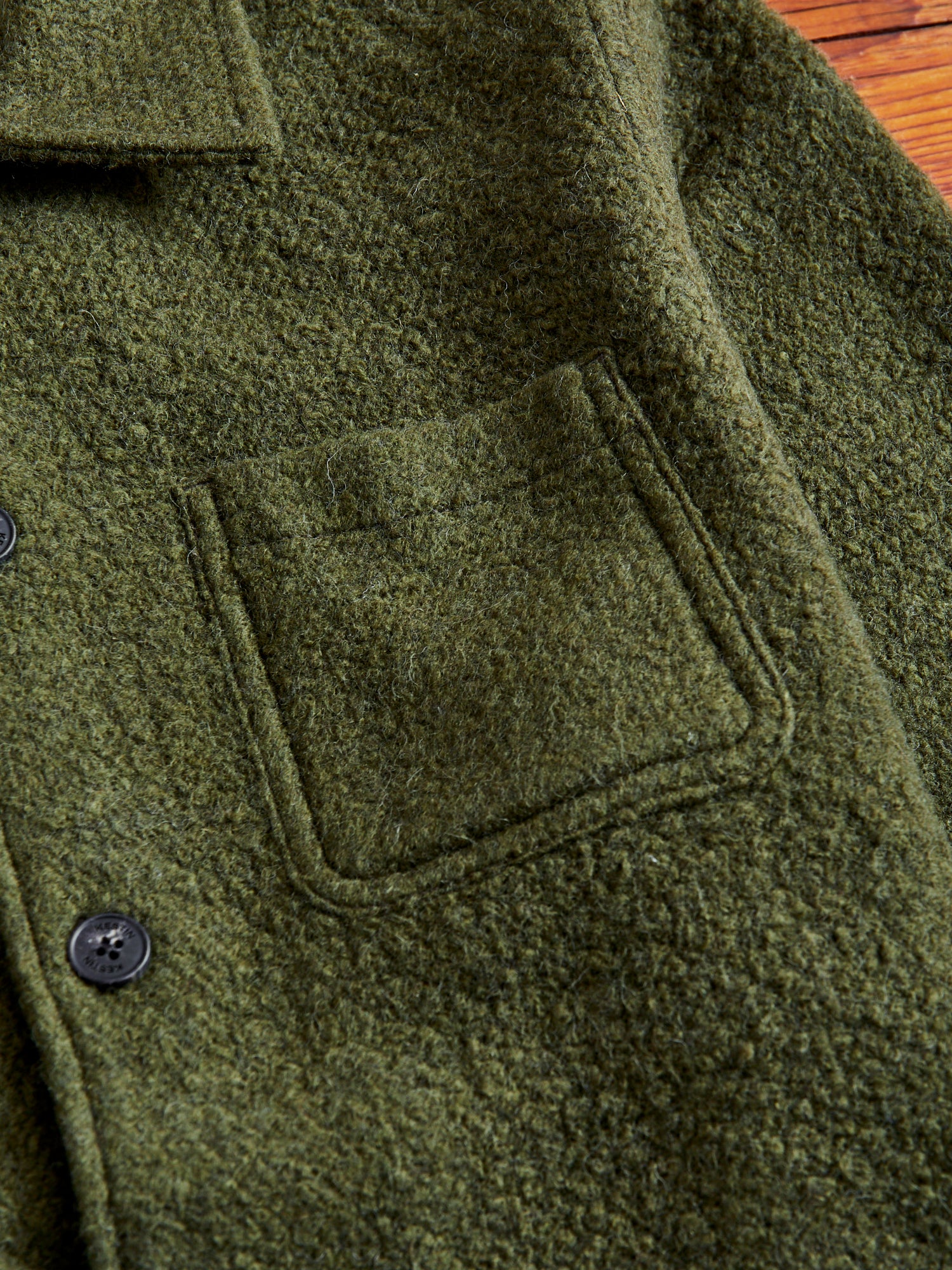 Italian Wool Ormiston Jacket in Defender Green - Image 4