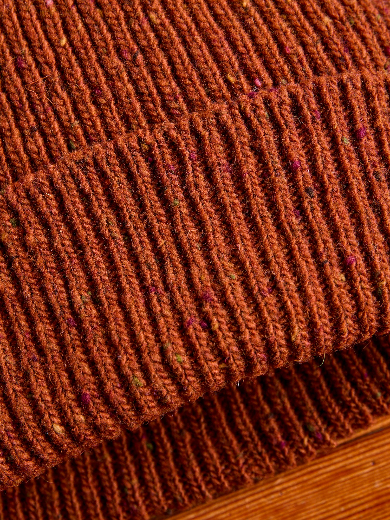 "Out of the Blue" Wool Beanie in Rustic - Image 2