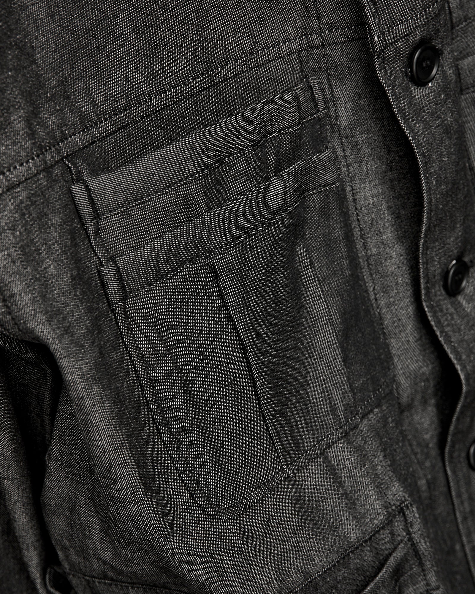 Overgrown Warden Jacket in Black Denim - Image 6
