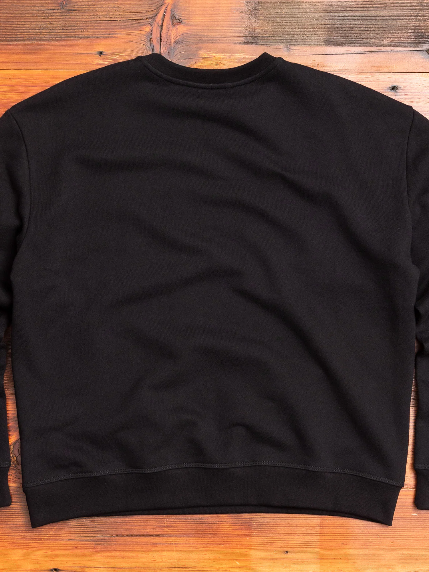 Oversized Crewneck Pullover in Black - Image 6