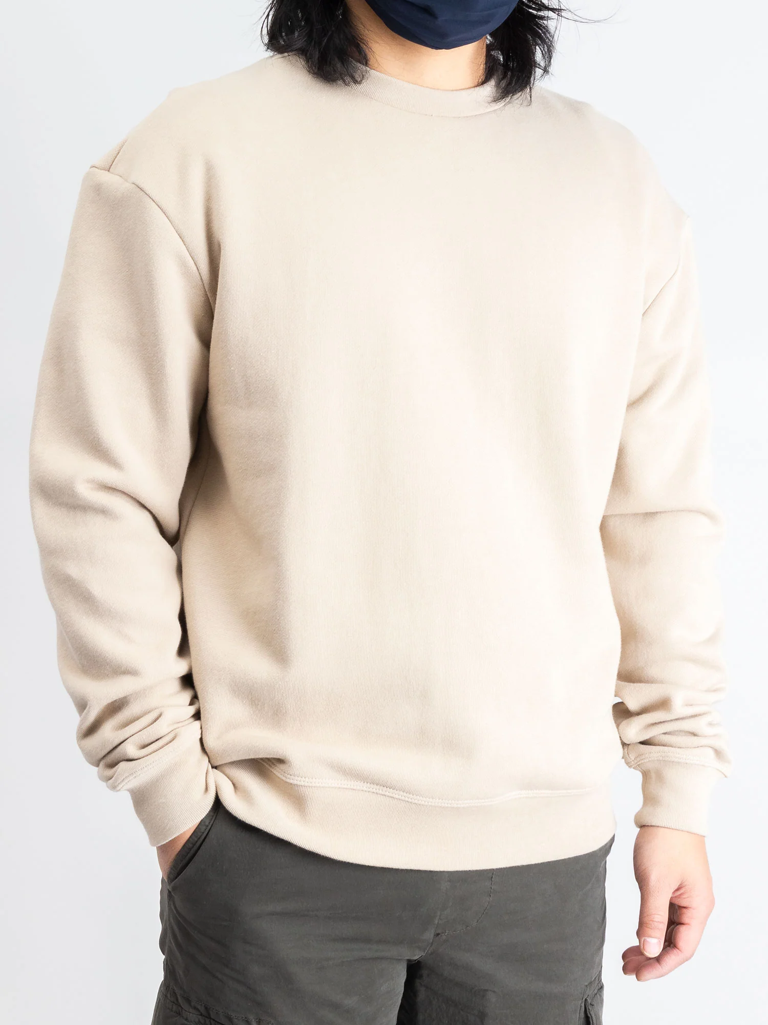 Oversized Crewneck Pullover in Clay - Image 2