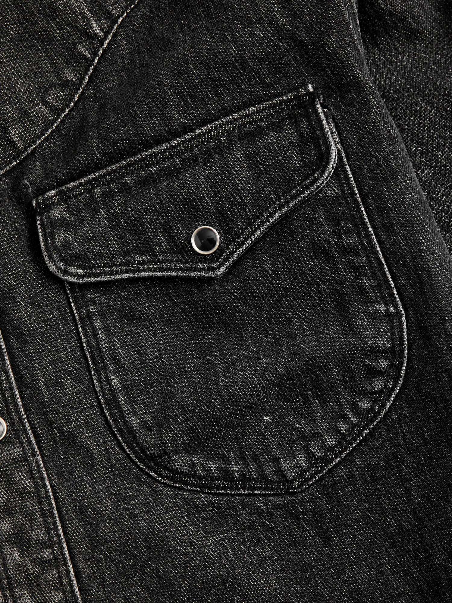 Packard Western Shirt in Black Stonewash - Image 4