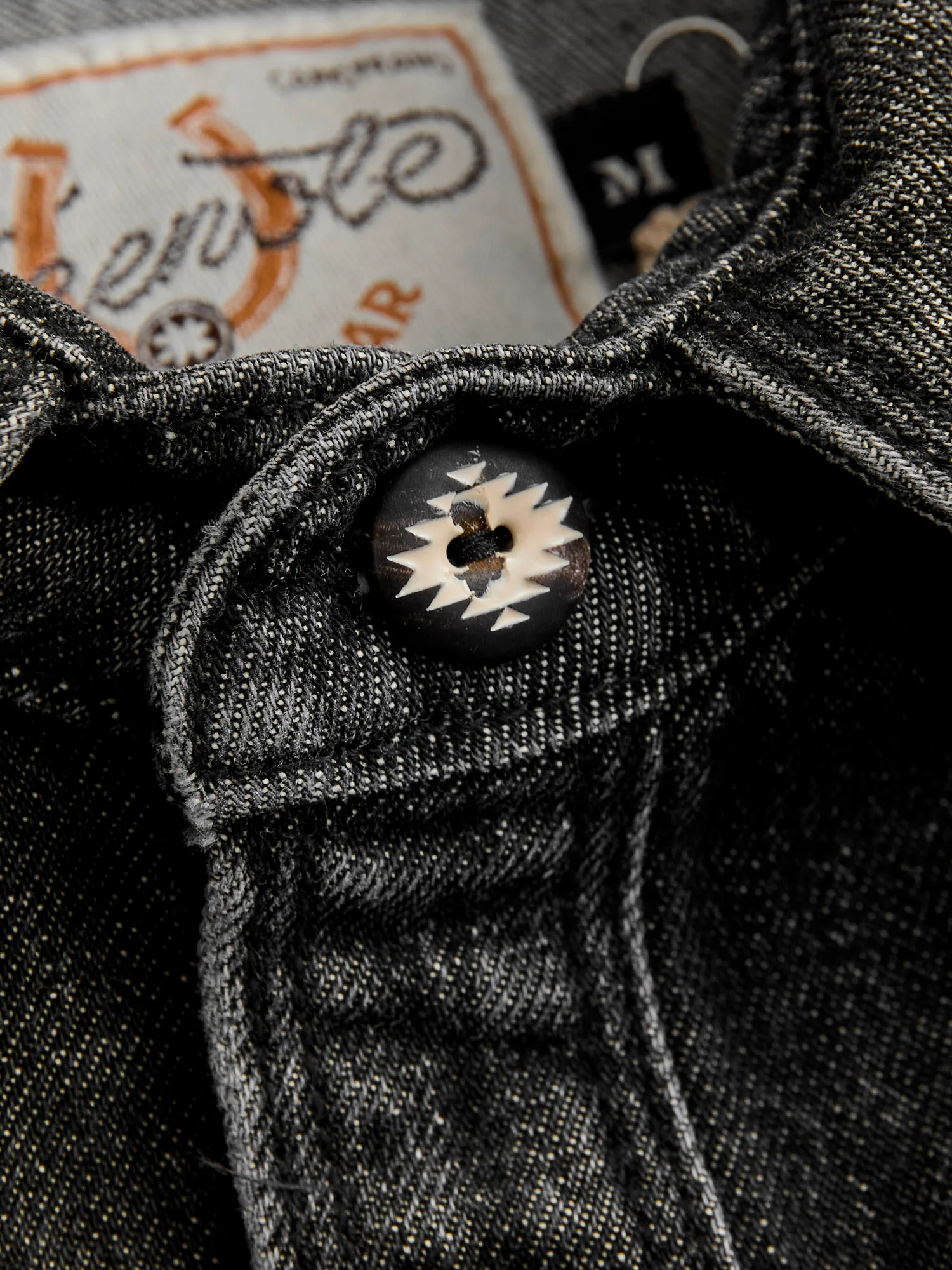 Packard Western Shirt in Black Stonewash - Image 9