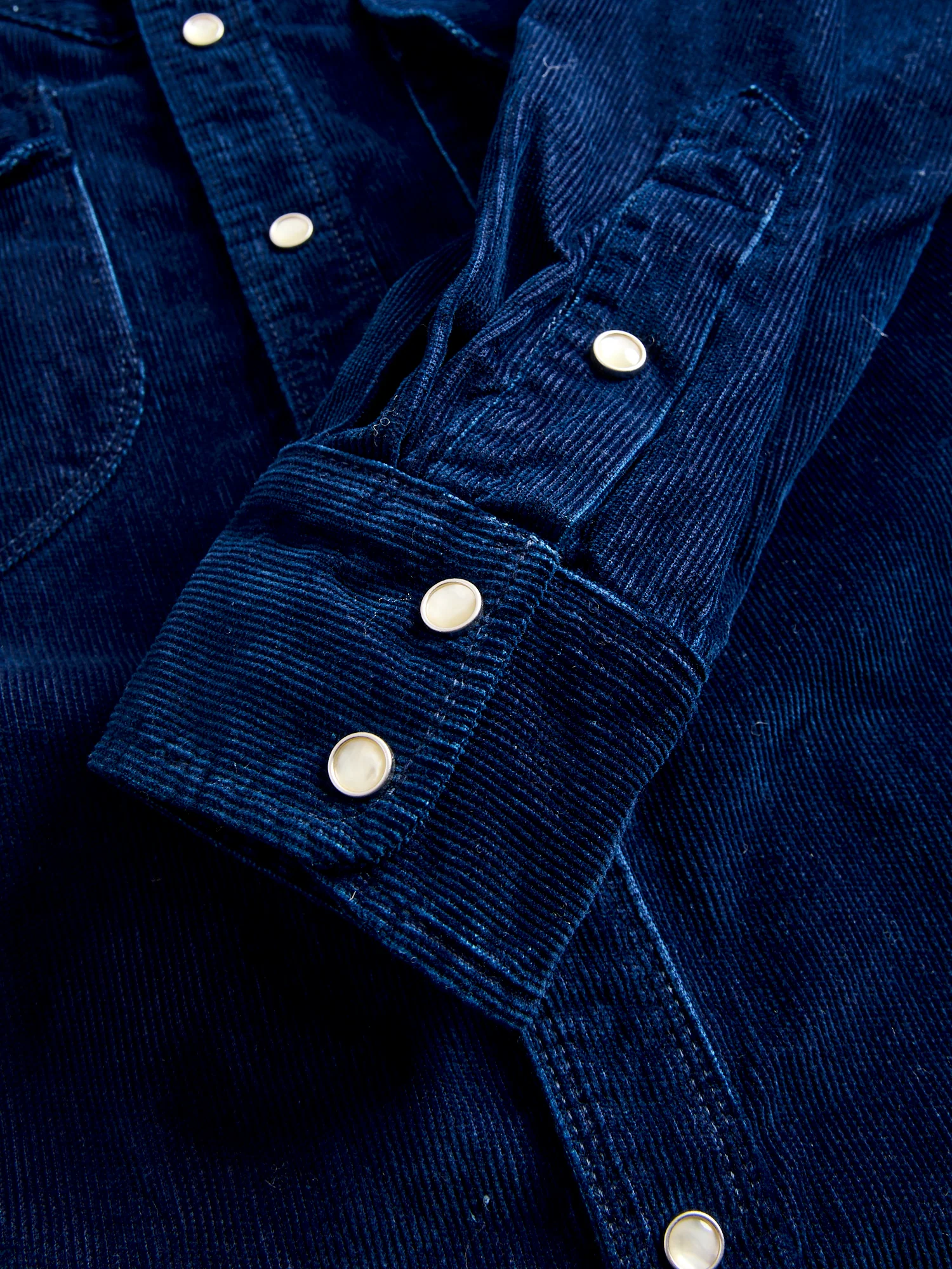 Packard Western Shirt in Indigo Corduroy - Image 8