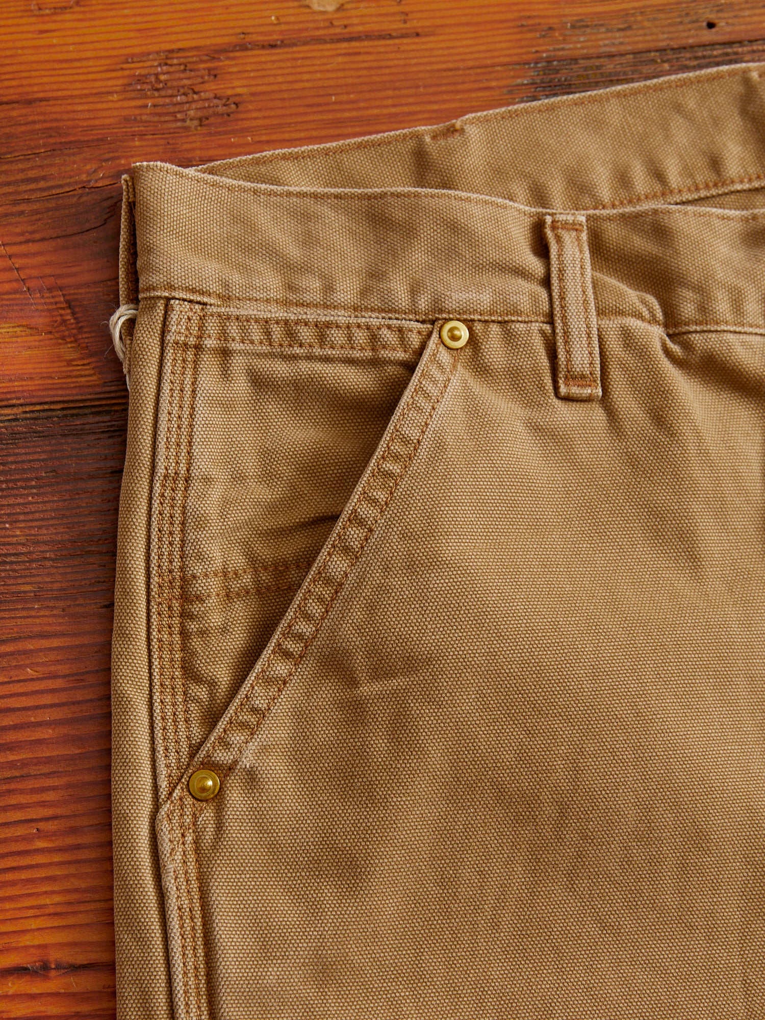 Duck Canvas Painter Pants in Brown - Image 4