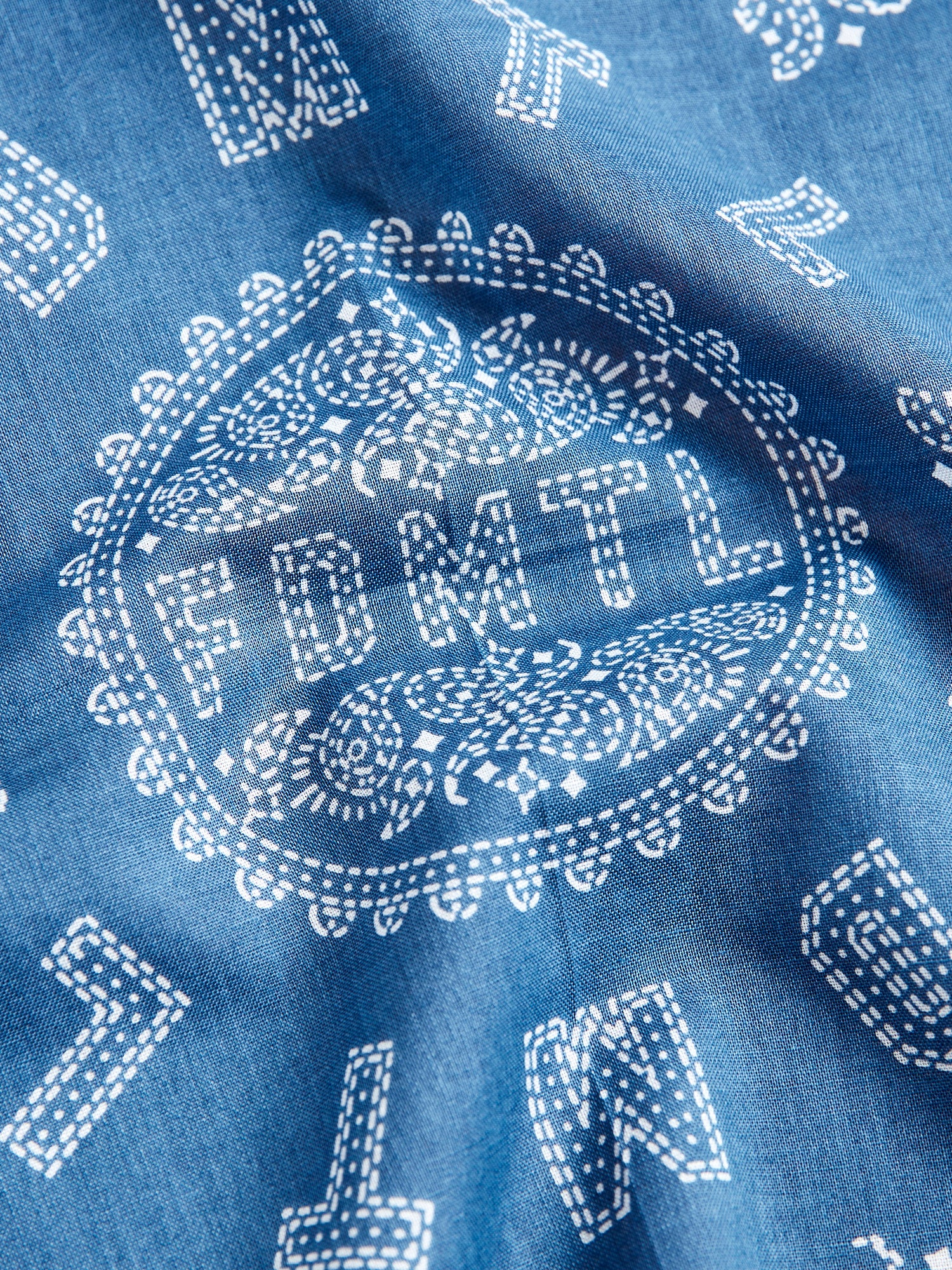 Paisley Bandana in Light Blue - Image 3