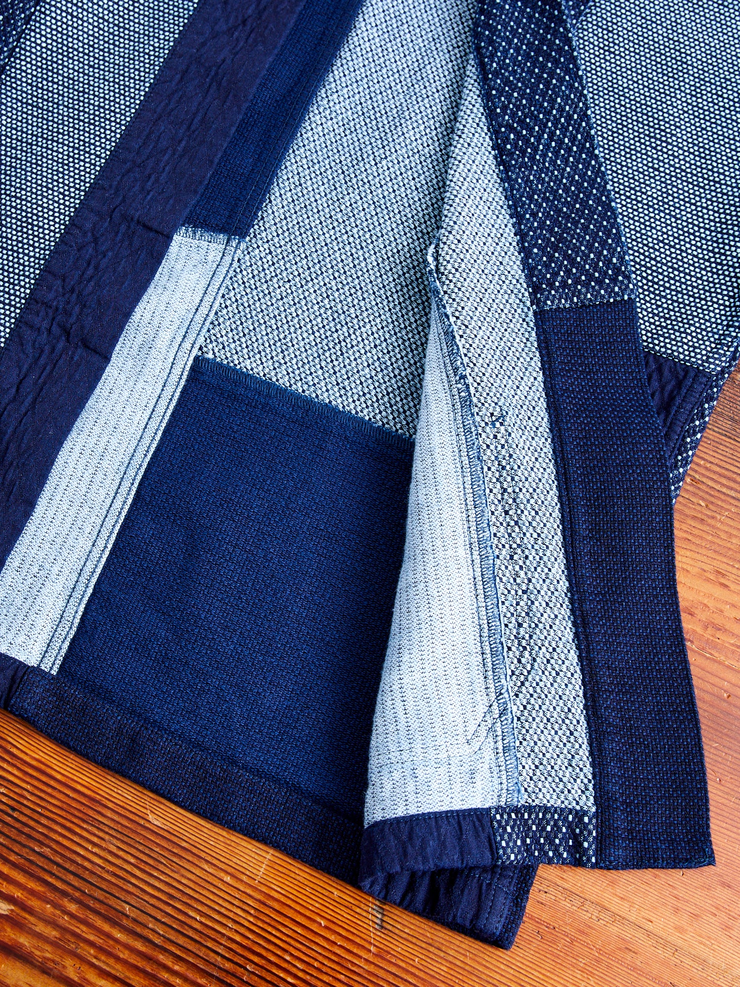 Patchwork Haori Jacket in Indigo Rinse - Image 6
