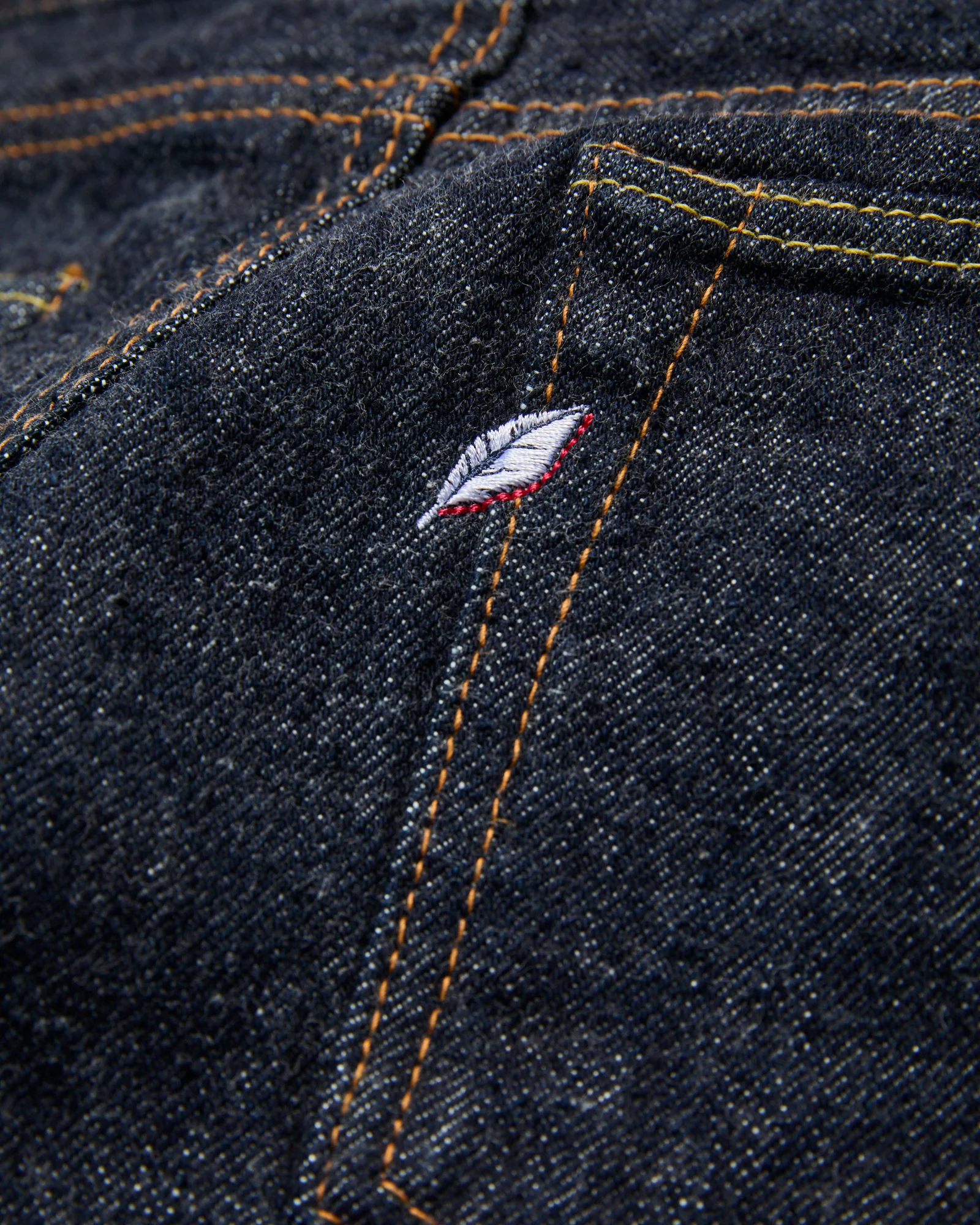 PBE-003 17oz Beige Core Pop-up Selvedge Denim - Regular Straight Fit - Image 5