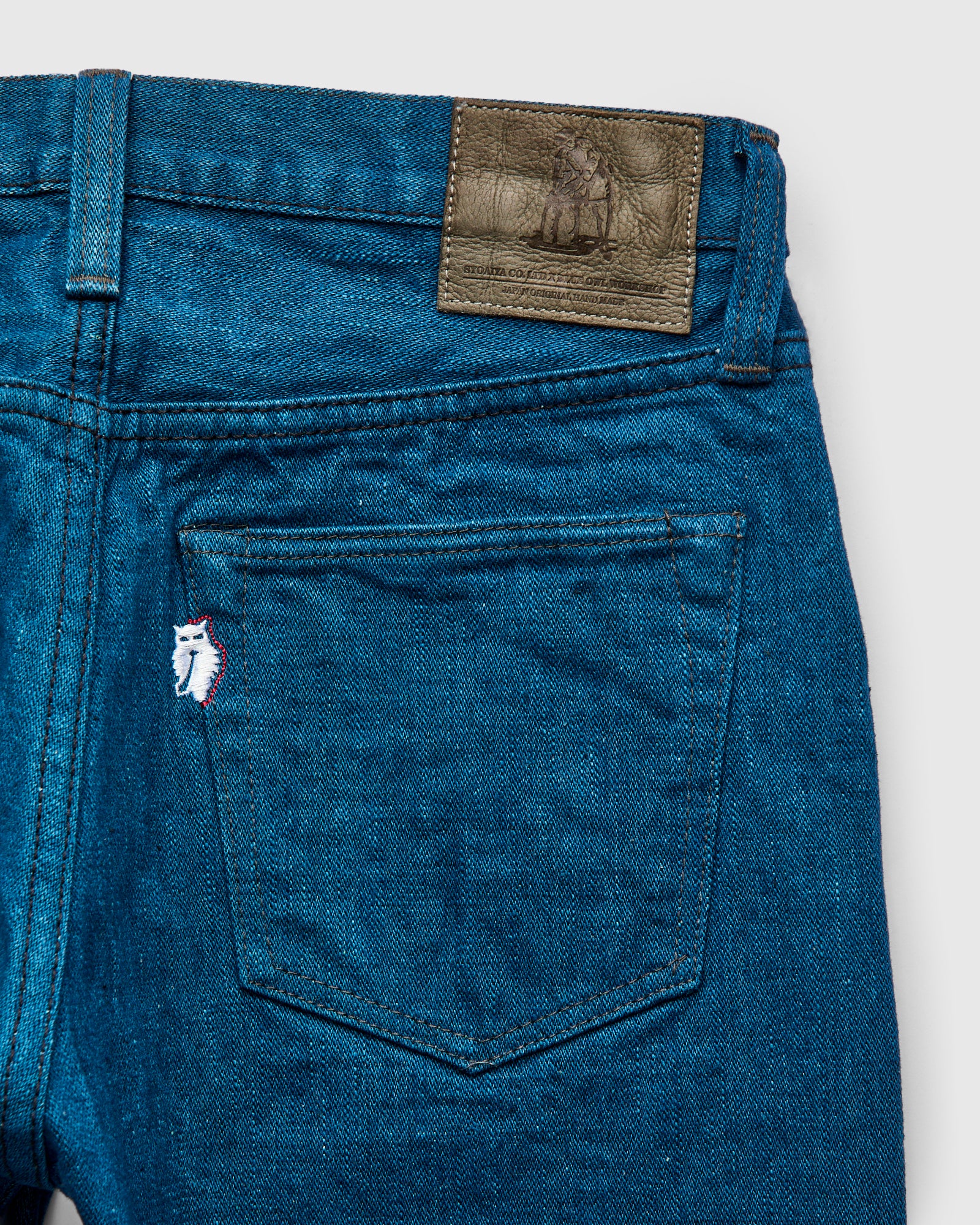 PBO-002-019 "Asagi" 16.5oz Rinsed Selvedge Denim - Relaxed Tapered Fit - Image 4
