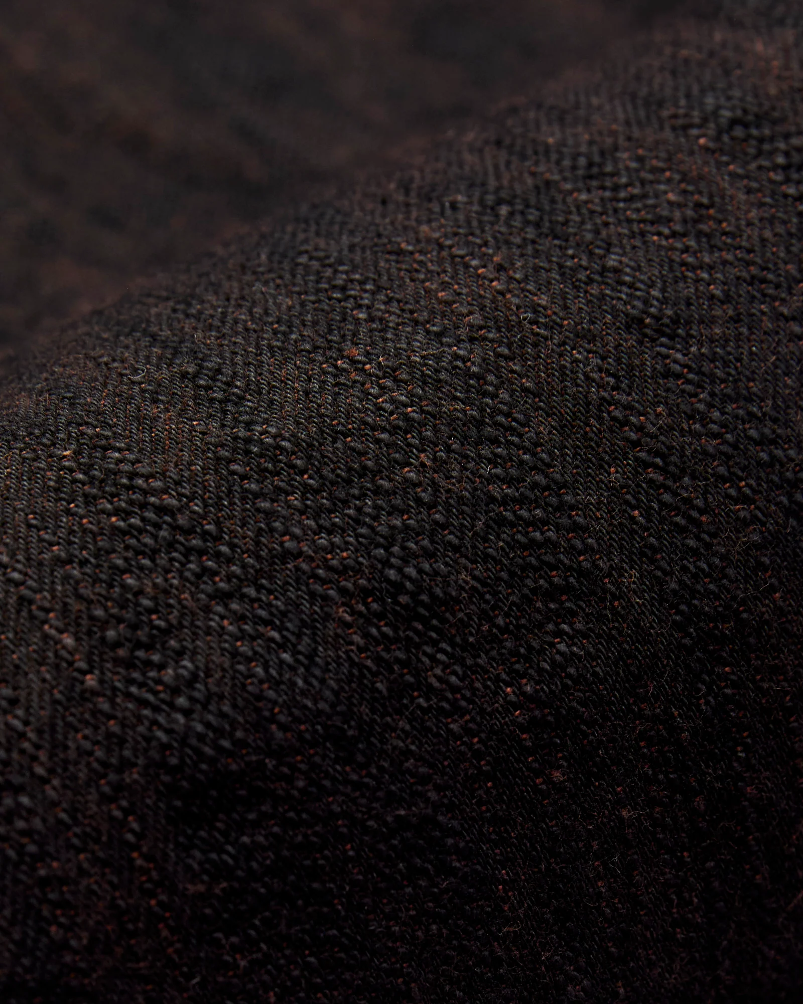 PER-EX-003-BK "Black x Persimmon Extra Slub" 15oz Rinsed Selvedge Denim - Regular Straight Fit - Image 10