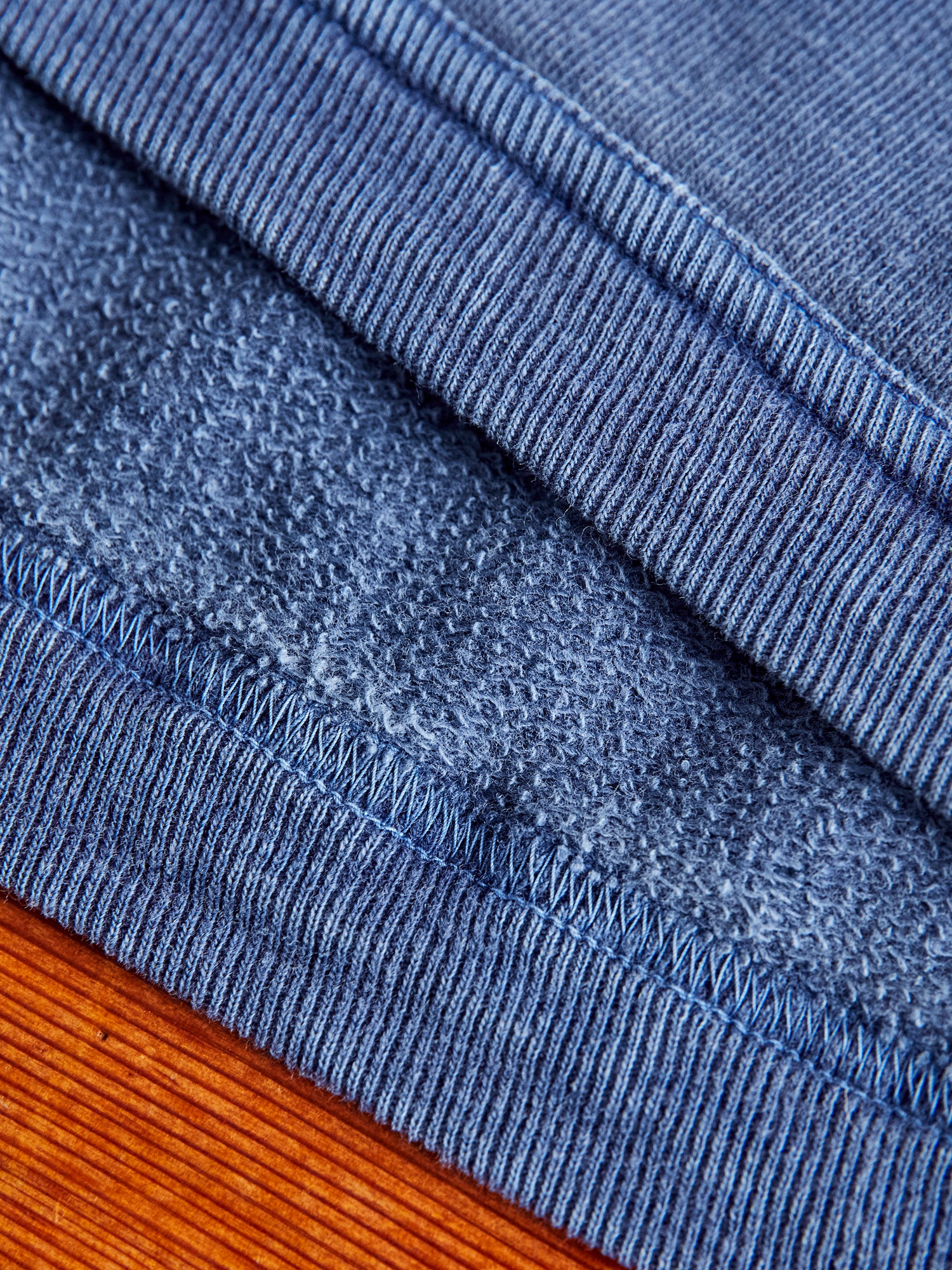 Pigment Dyed French Terry Sweatshirt in Indigo - Image 5