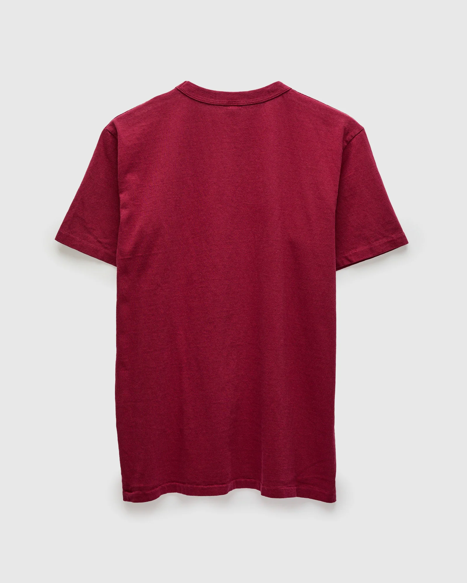 Pigment Dyed Pocket Tee in Burgundy - Image 2