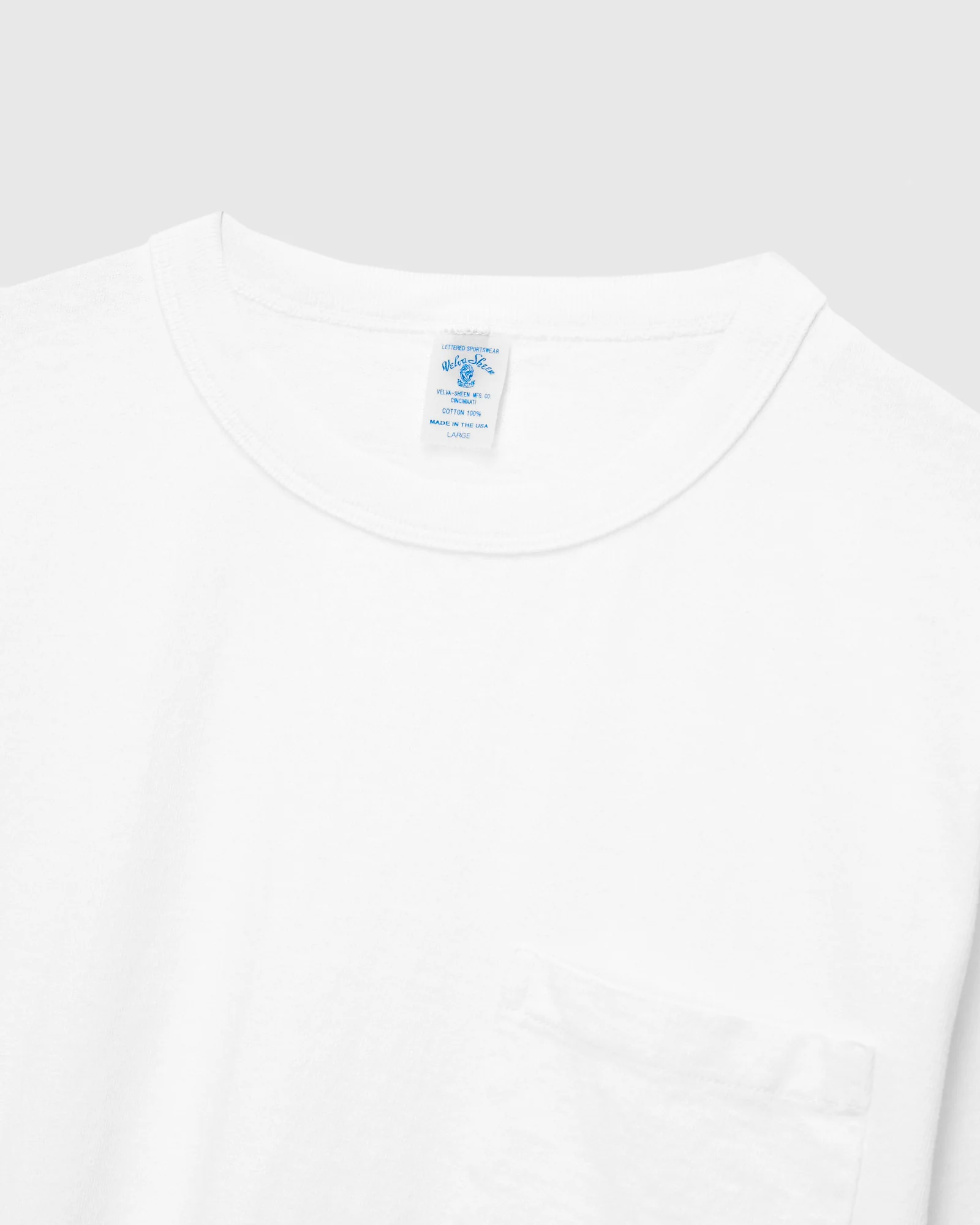 Pigment Dyed Pocket Tee in White - Image 3