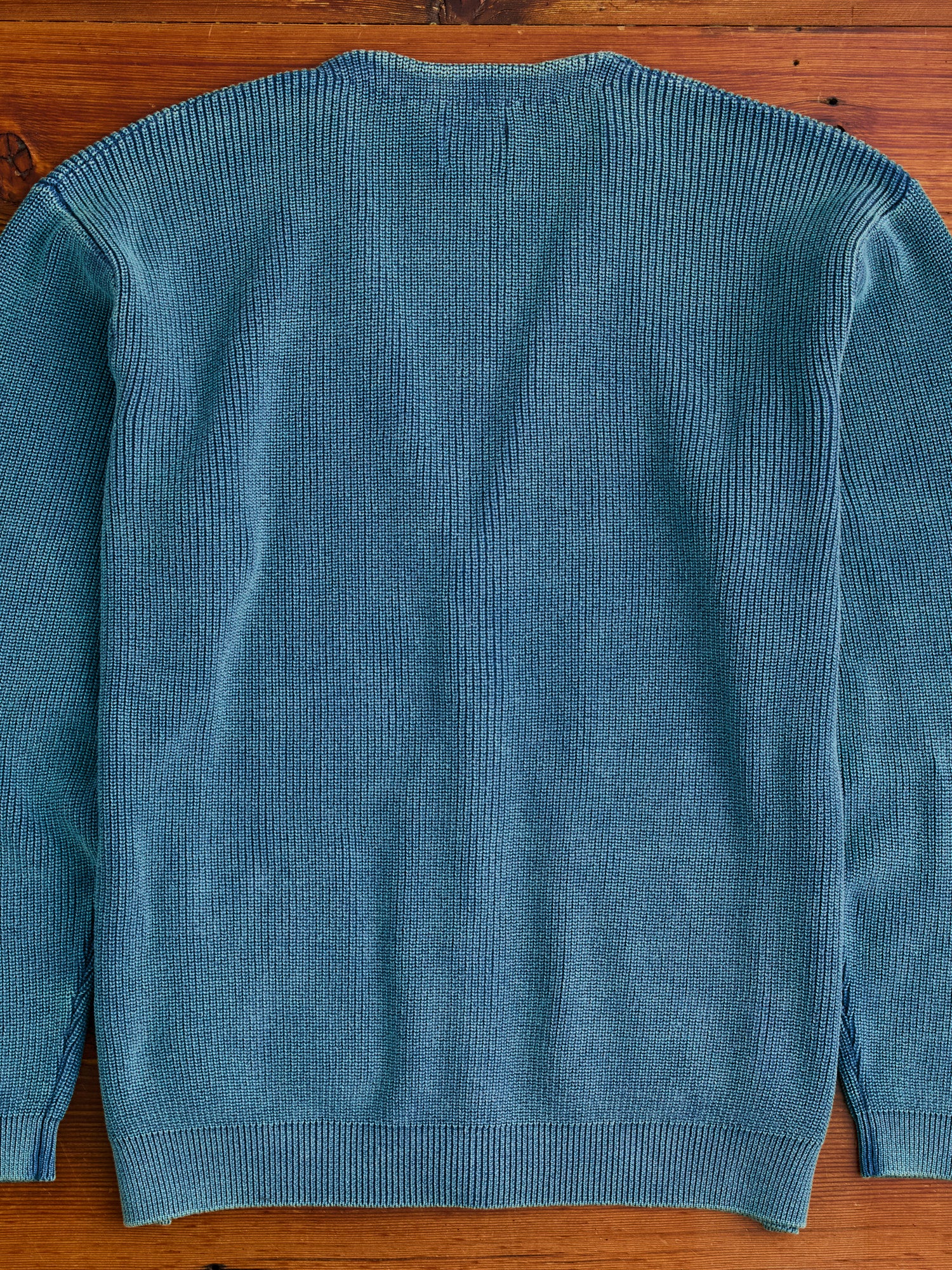 Pigment Dye Summer Cardigan in Faded Blue - Image 8