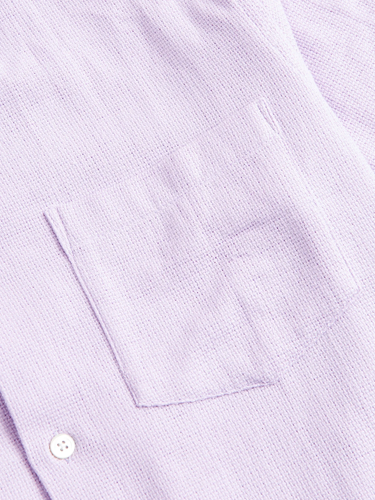 Pique Button-Up Shirt in Lavanda - Image 5