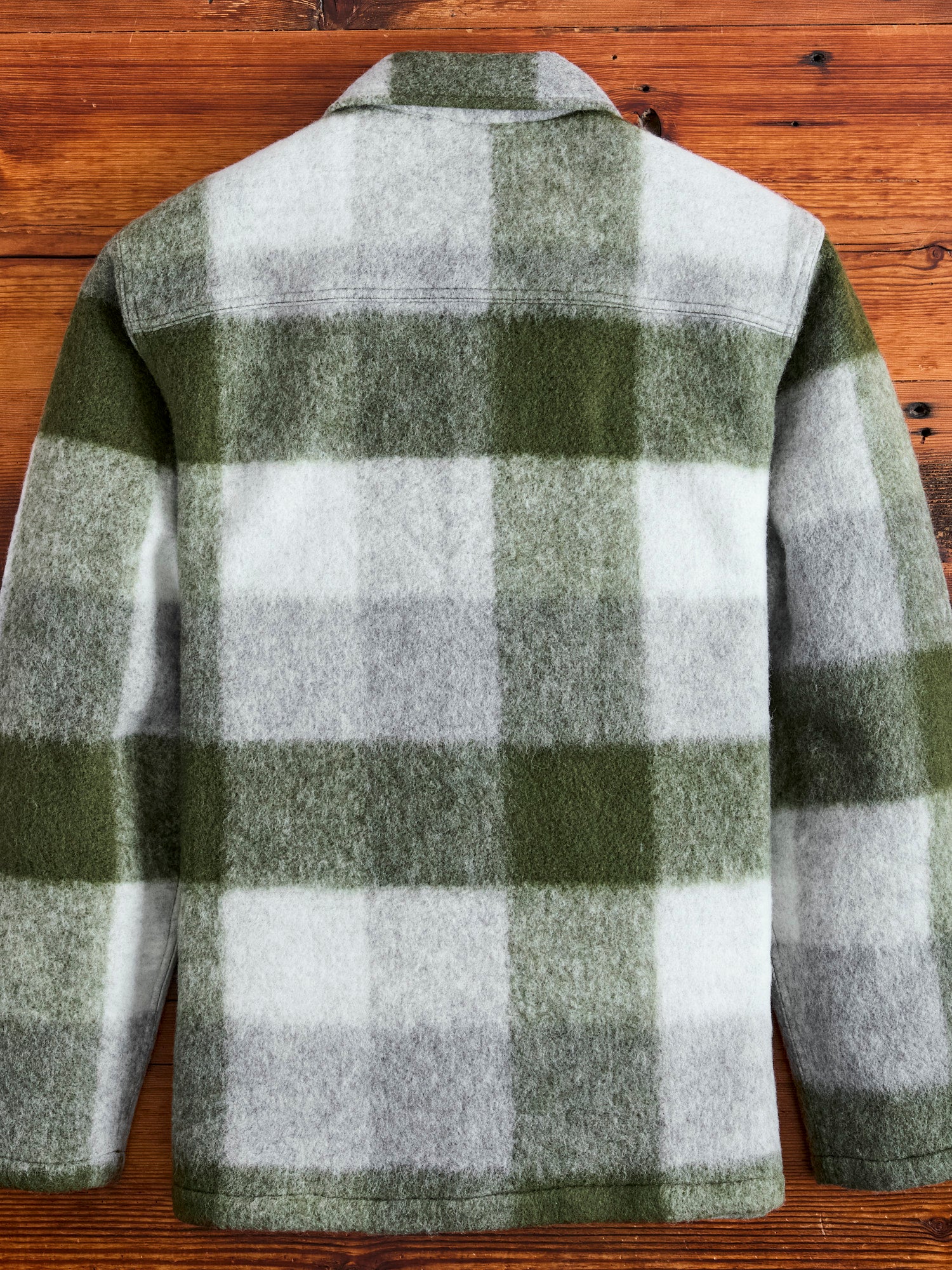 Plaid Wool Ormiston Jacket in Forest Check - Image 5