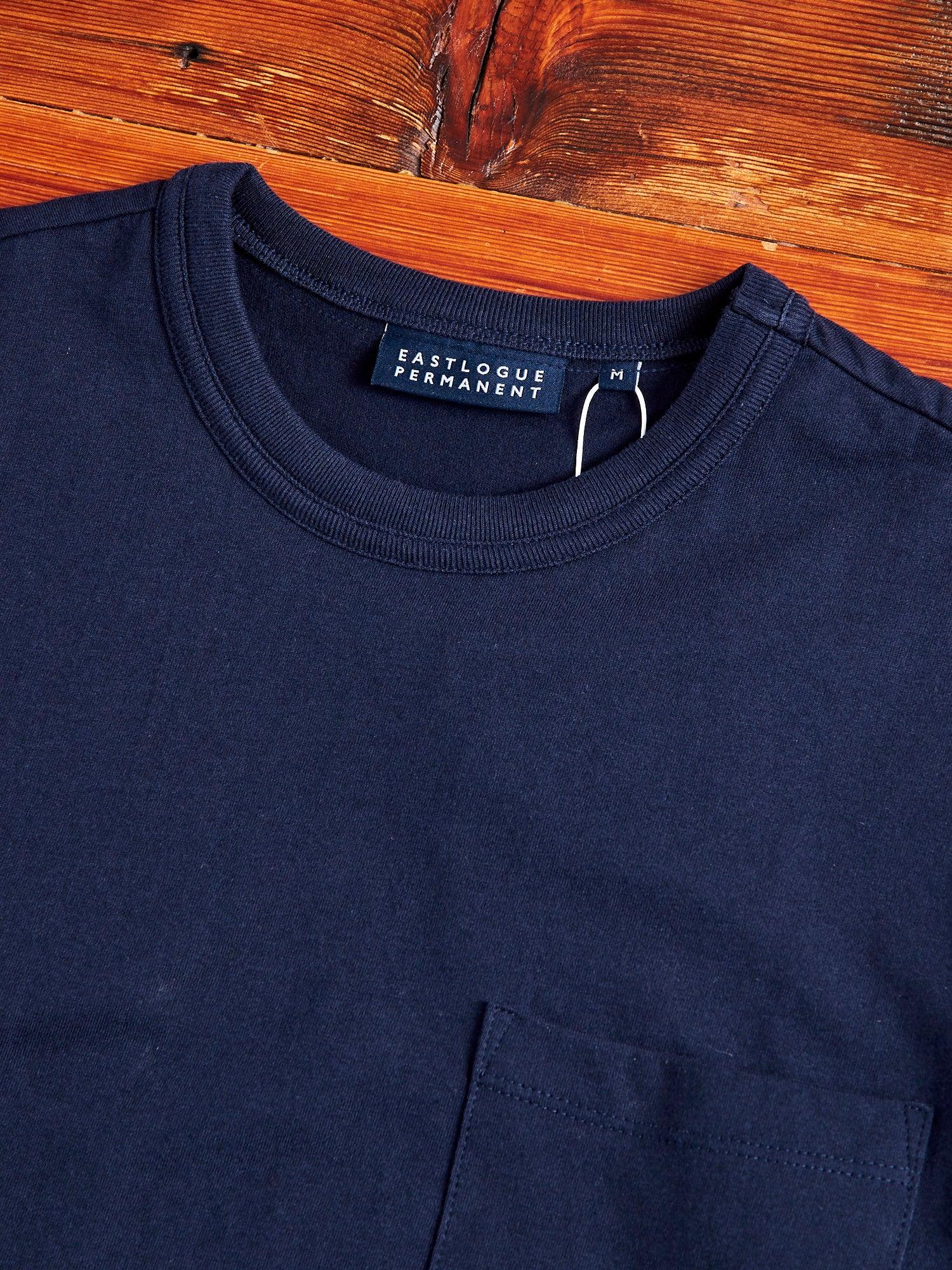 Pocket T-Shirt in Navy - Image 3
