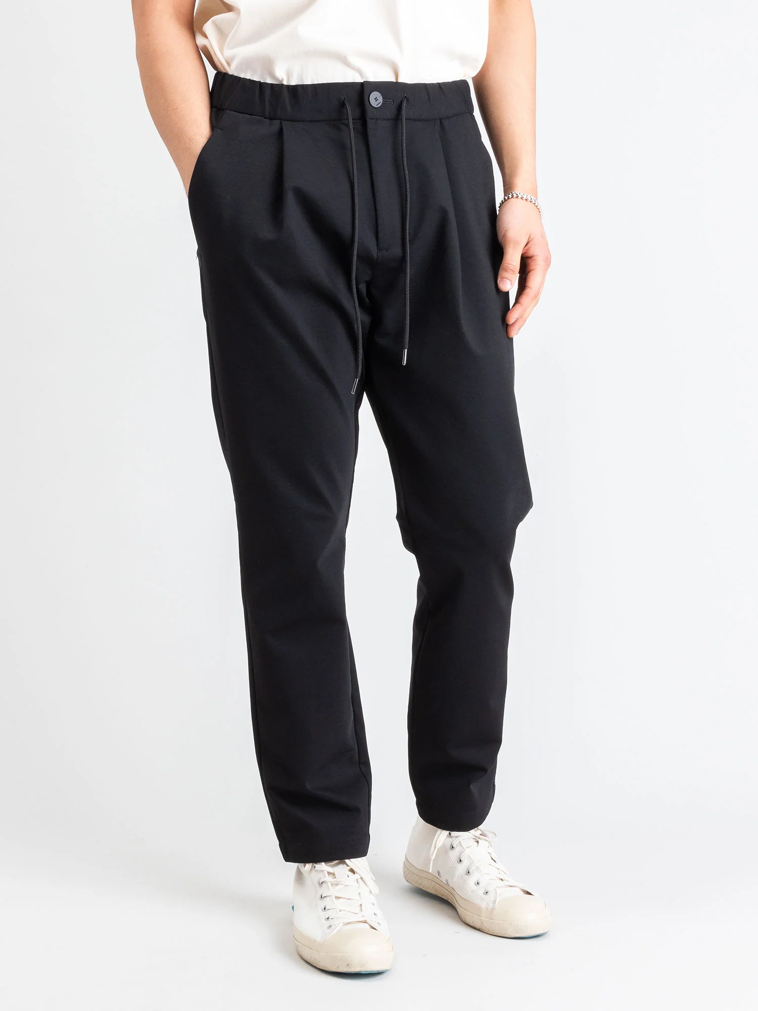 Ponte Roma One Tack Easy Pants in Black - Image 2